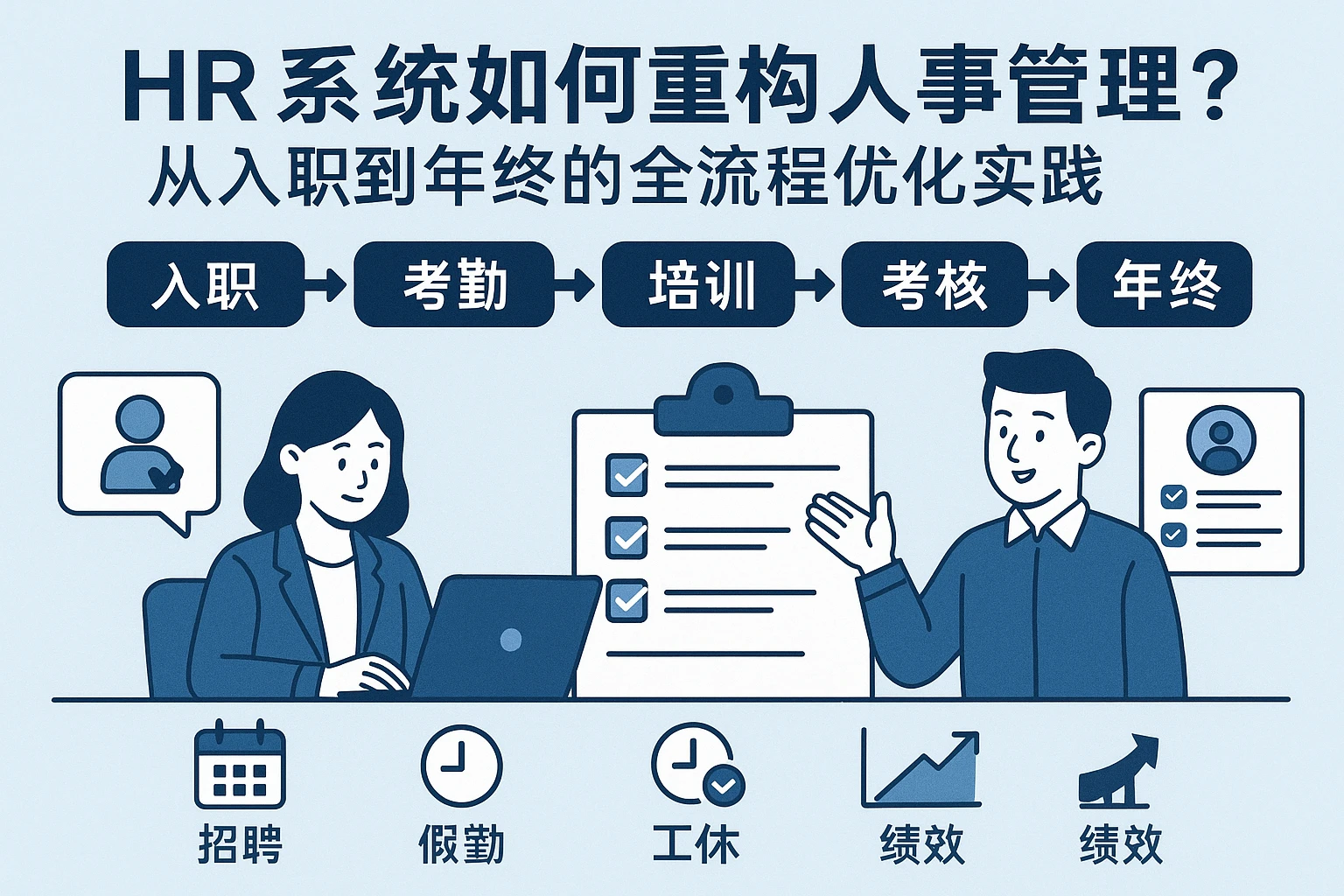 HR系统如何重构人事管理？从入职到年终的全流程优化实践