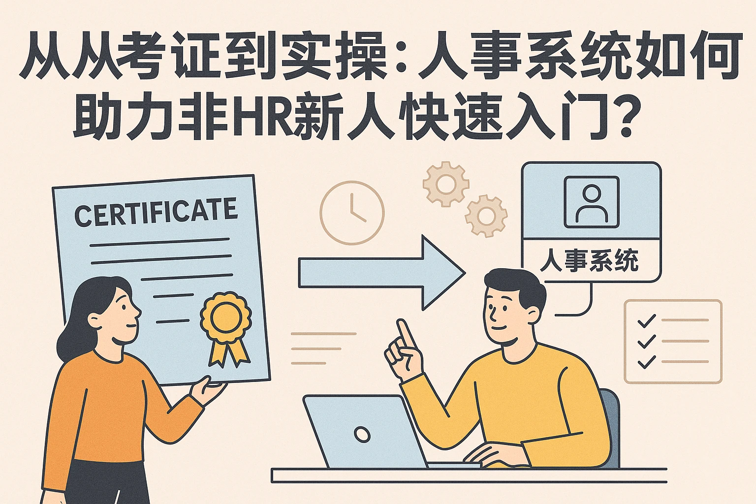 从考证到实操：人事系统如何助力非HR新人快速入门？