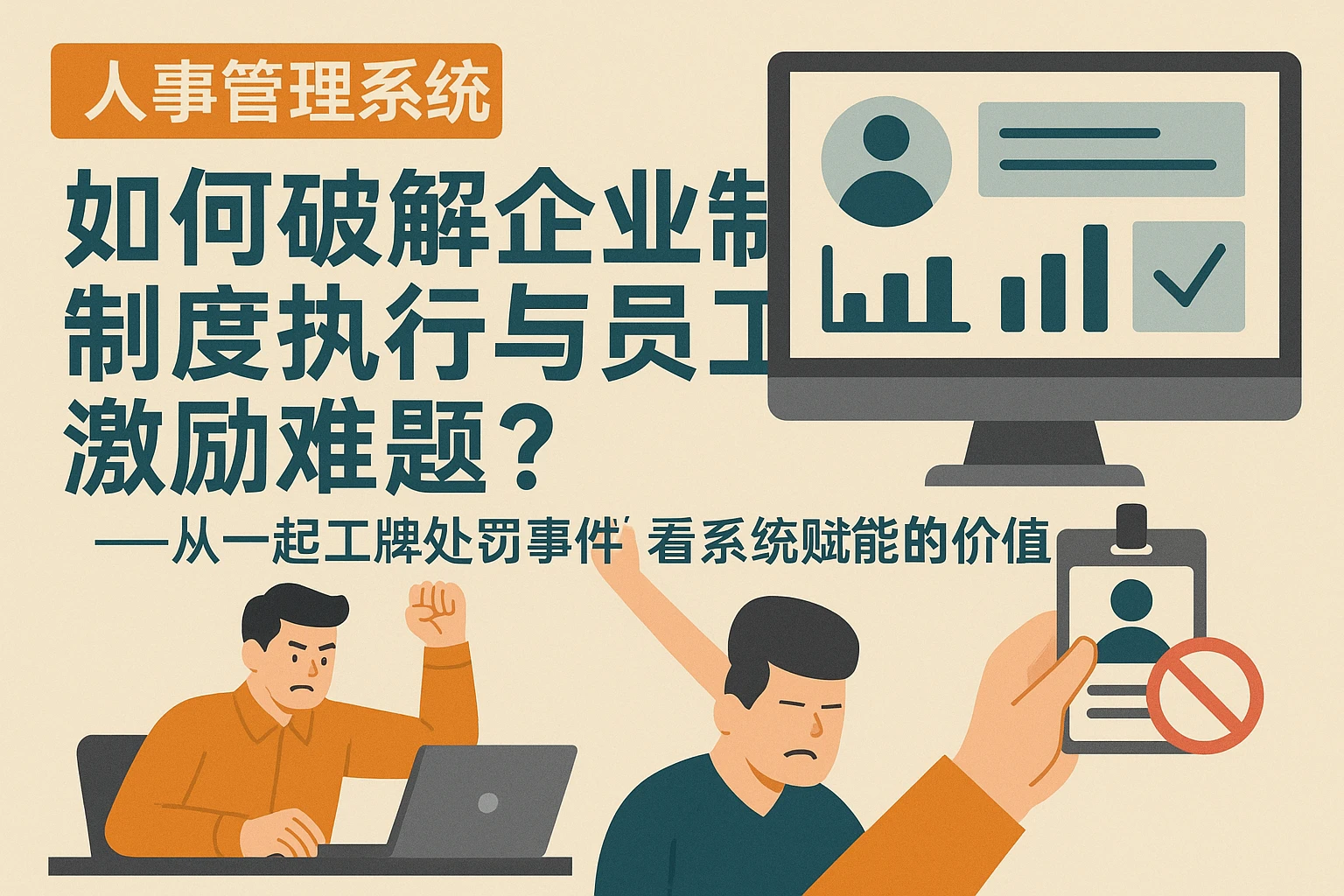 人事管理系统如何破解企业制度执行与员工激励难题？——从一起工牌处罚事件看系统赋能的价值