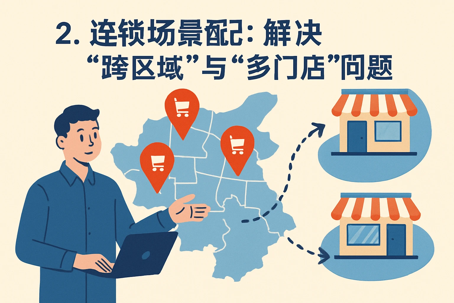 2. 连锁场景适配：解决“跨区域”与“多门店”问题