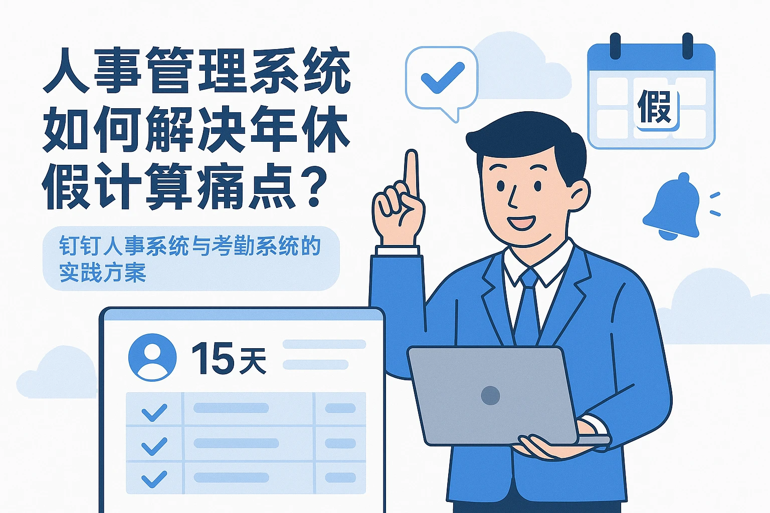 人事管理系统如何解决年休假计算痛点？钉钉人事系统与考勤系统的实践方案