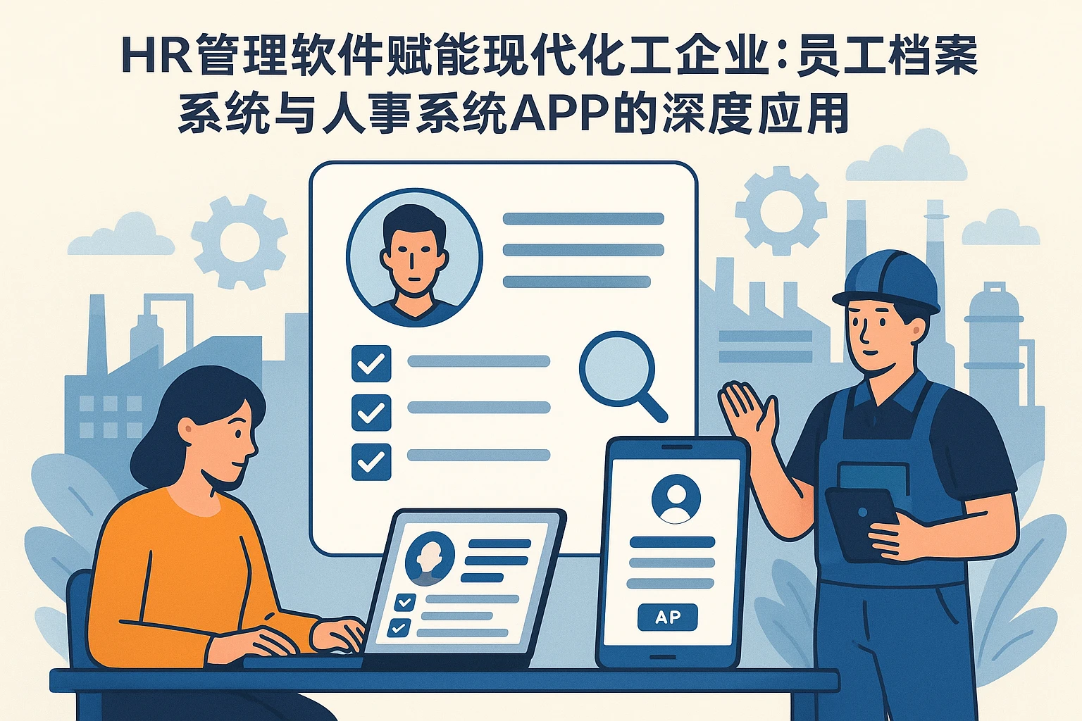 HR管理软件赋能现代化工企业：员工档案系统与人事系统APP的深度应用
