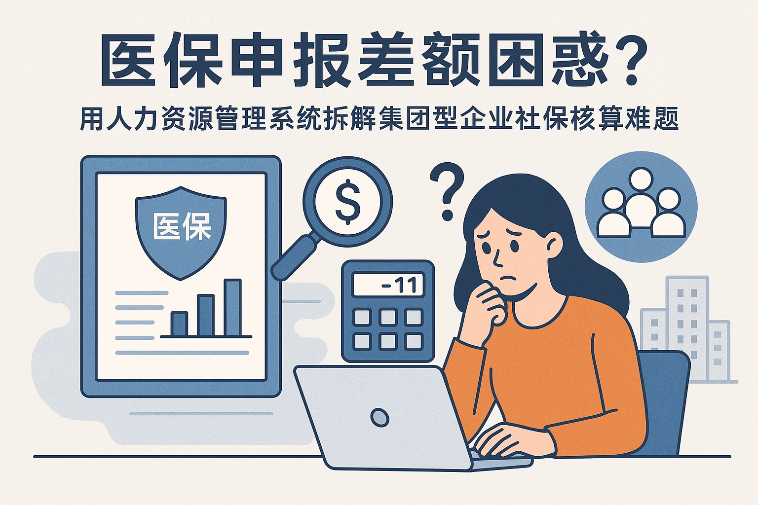 医保申报差额困惑？用人力资源管理系统拆解集团型企业社保核算难题