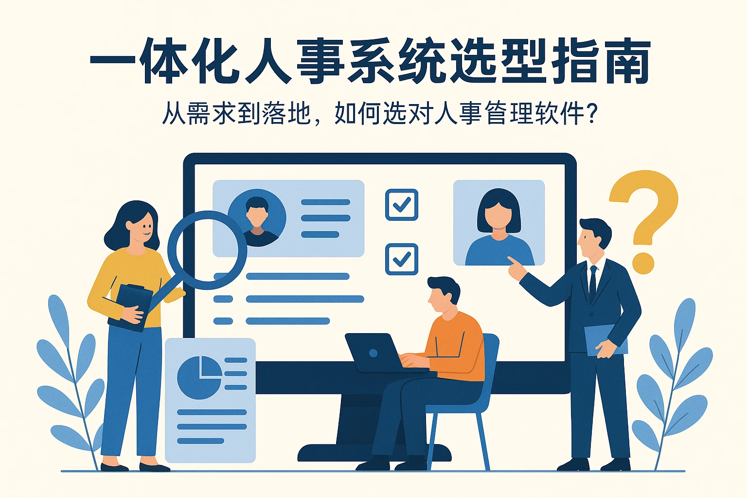 一体化人事系统选型指南：从需求到落地，如何选对人事管理软件？