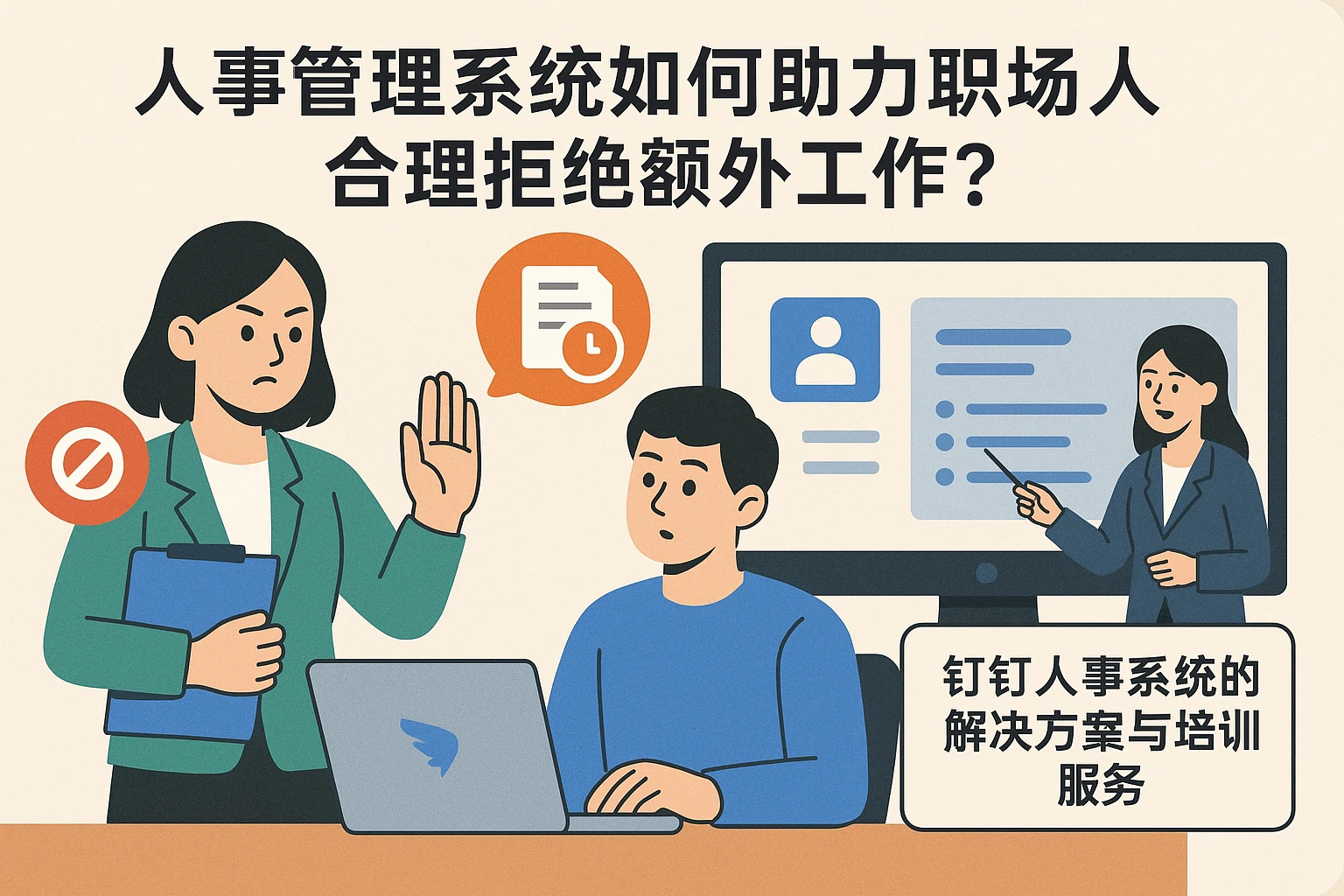 人事管理系统如何助力职场人合理拒绝额外工作？钉钉人事系统的解决方案与培训服务