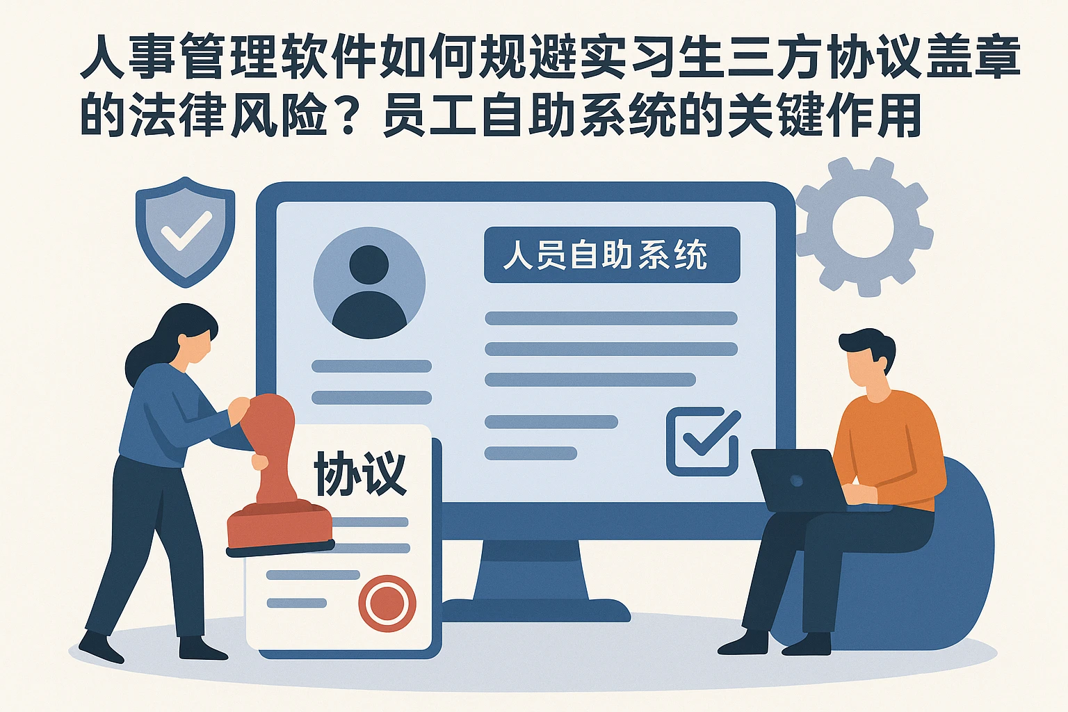 人事管理软件如何规避实习生三方协议盖章的法律风险？员工自助系统的关键作用