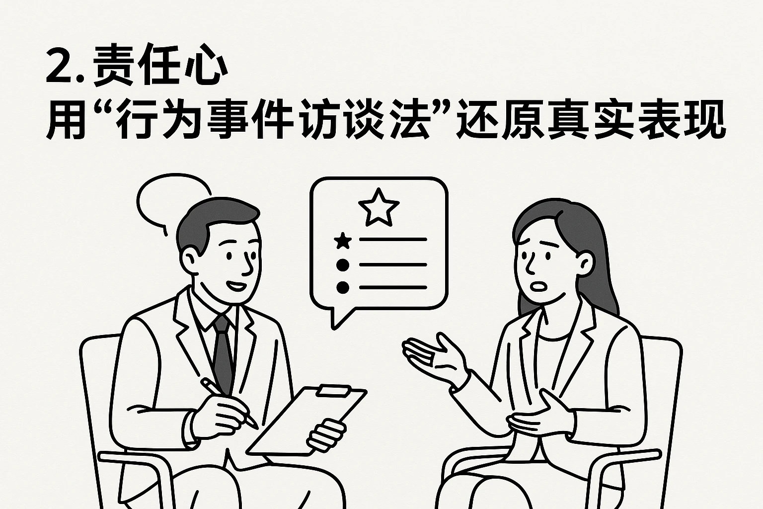 2. 责任心：用“行为事件访谈法”还原真实表现