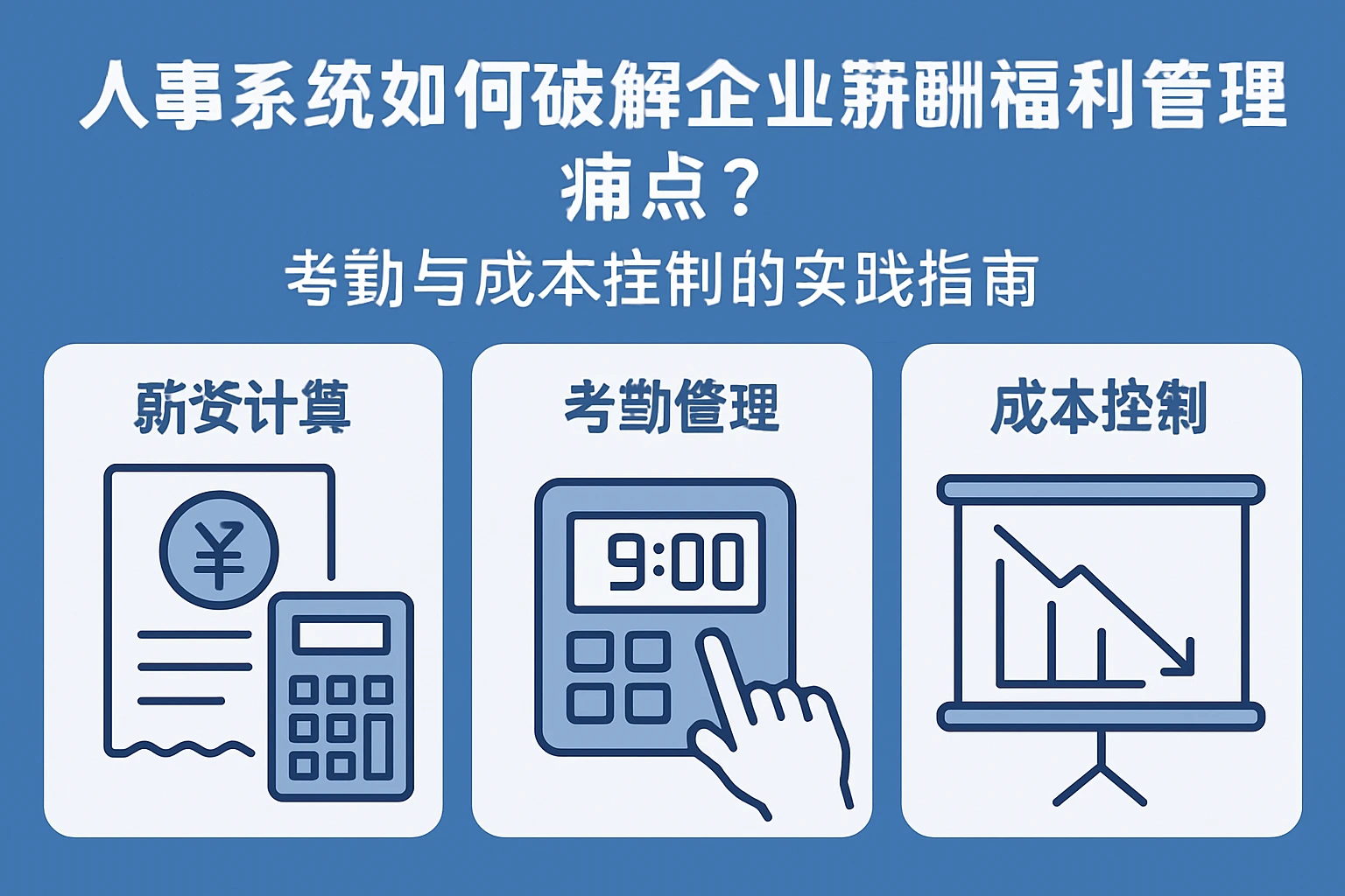 人事系统如何破解企业薪酬福利管理痛点？考勤与成本控制的实践指南