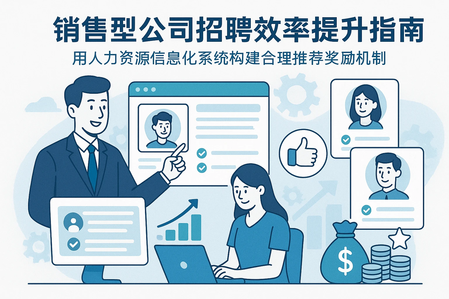 销售型公司招聘效率提升指南：用人力资源信息化系统构建合理推荐奖励机制