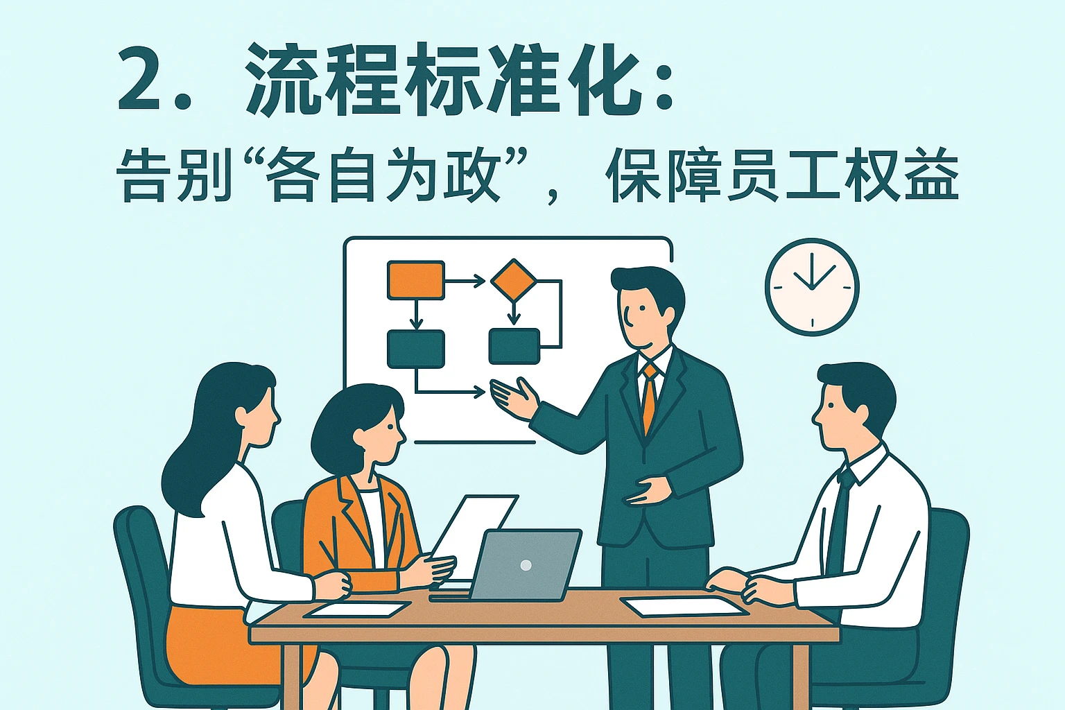 2. 流程标准化：告别“各自为政”，保障员工权益