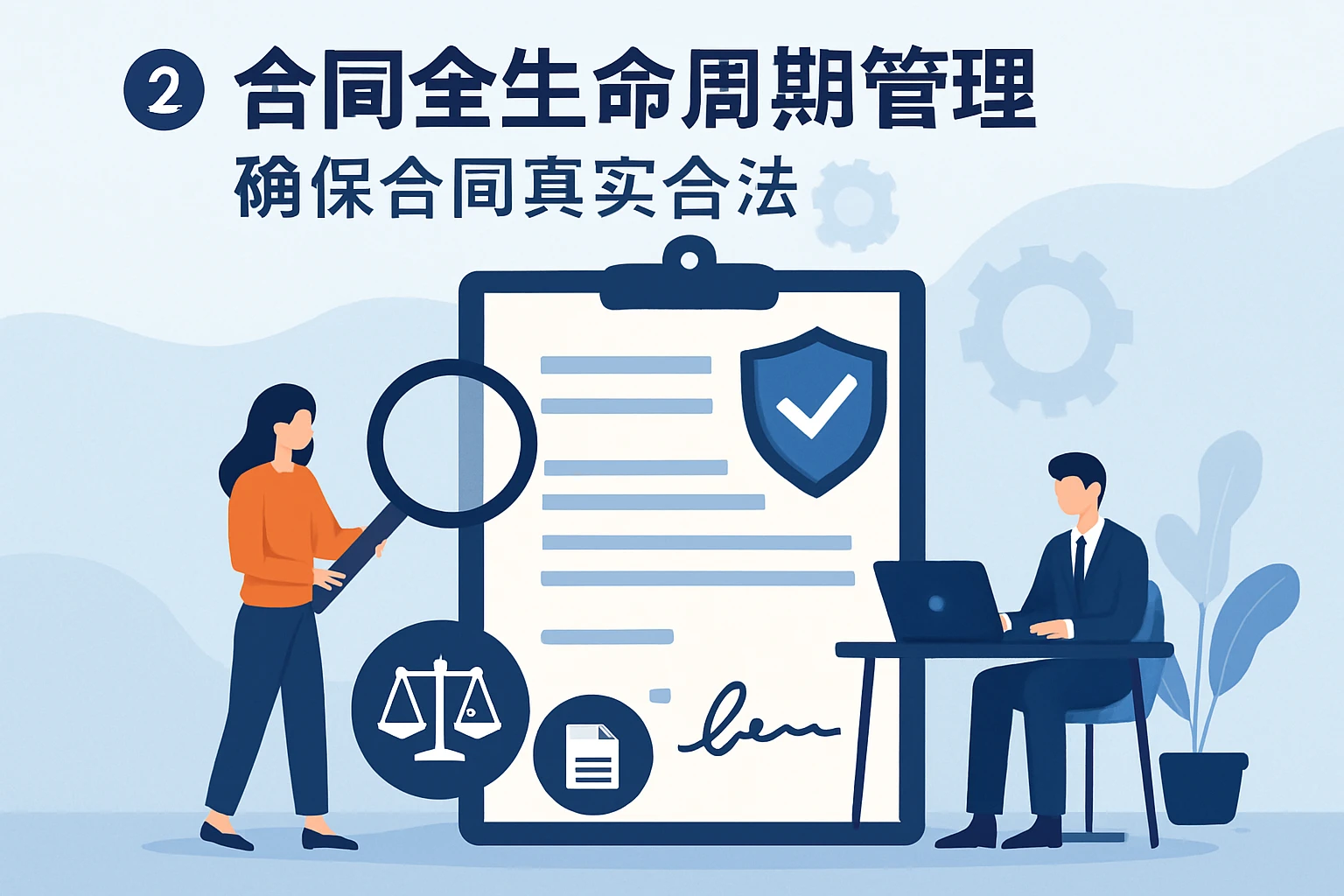 2. 合同全生命周期管理：确保合同真实合法
