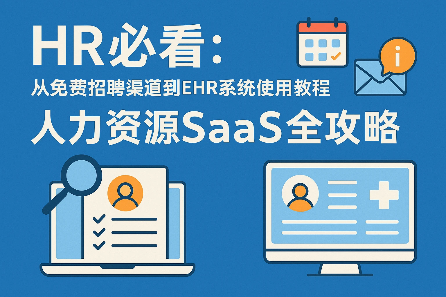 HR必看：从免费招聘渠道到EHR系统使用教程，人力资源SaaS全攻略