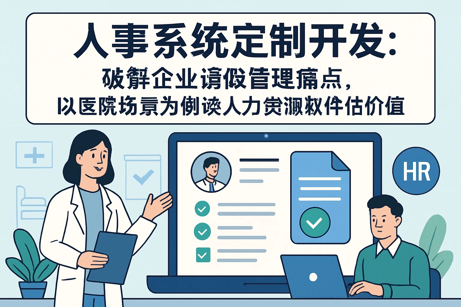 人事系统定制开发：破解企业请假管理痛点，以医院场景为例谈人力资源软件价值