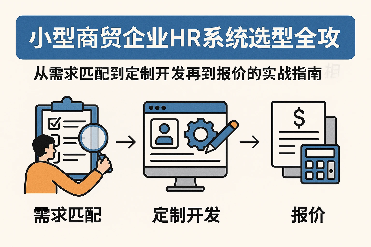小型商贸企业HR系统选型全攻略：从需求匹配到定制开发再到报价的实战指南