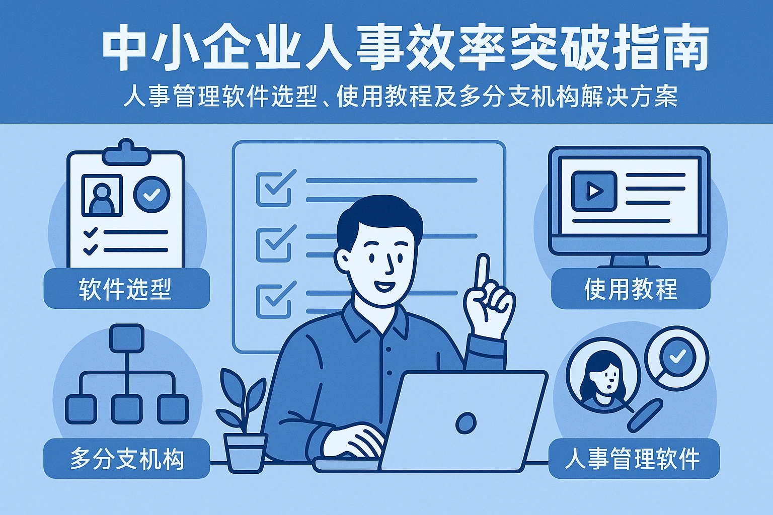 中小企业人事效率突破指南：人事管理软件选型、使用教程及多分支机构解决方案