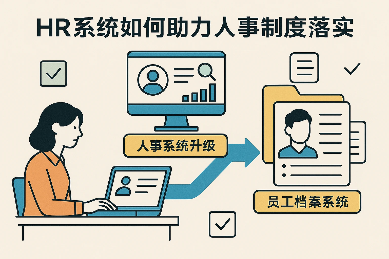 HR系统如何助力人事制度落实——以人事系统升级和员工档案系统为核心