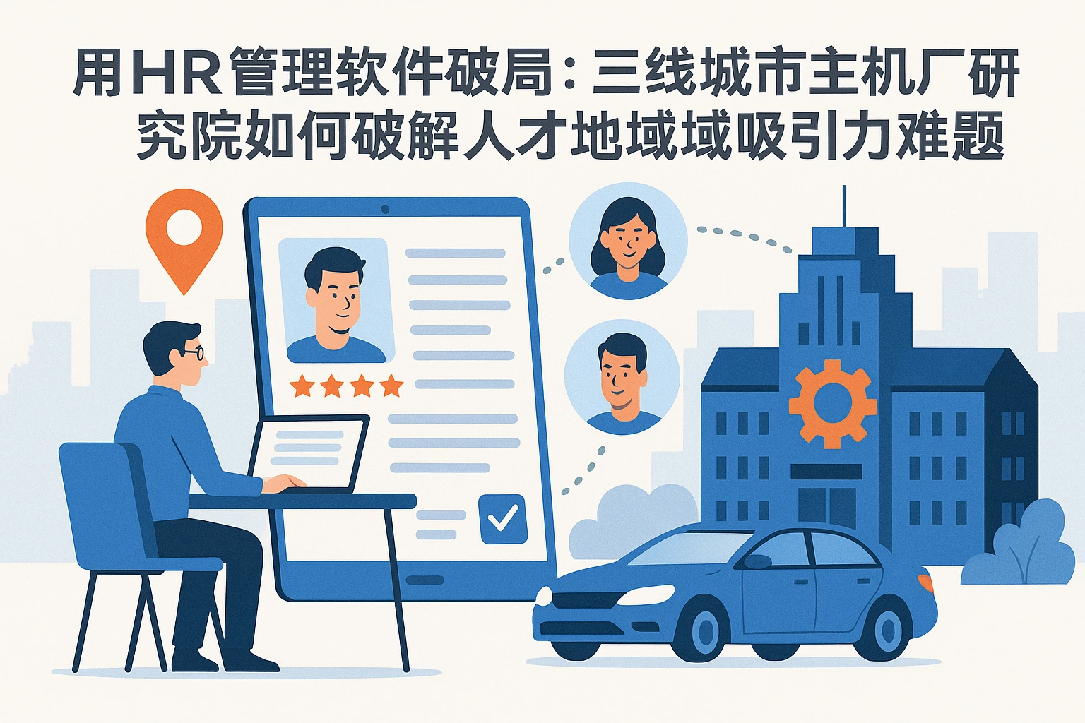用HR管理软件破局：三线城市主机厂研究院如何破解人才地域吸引力难题