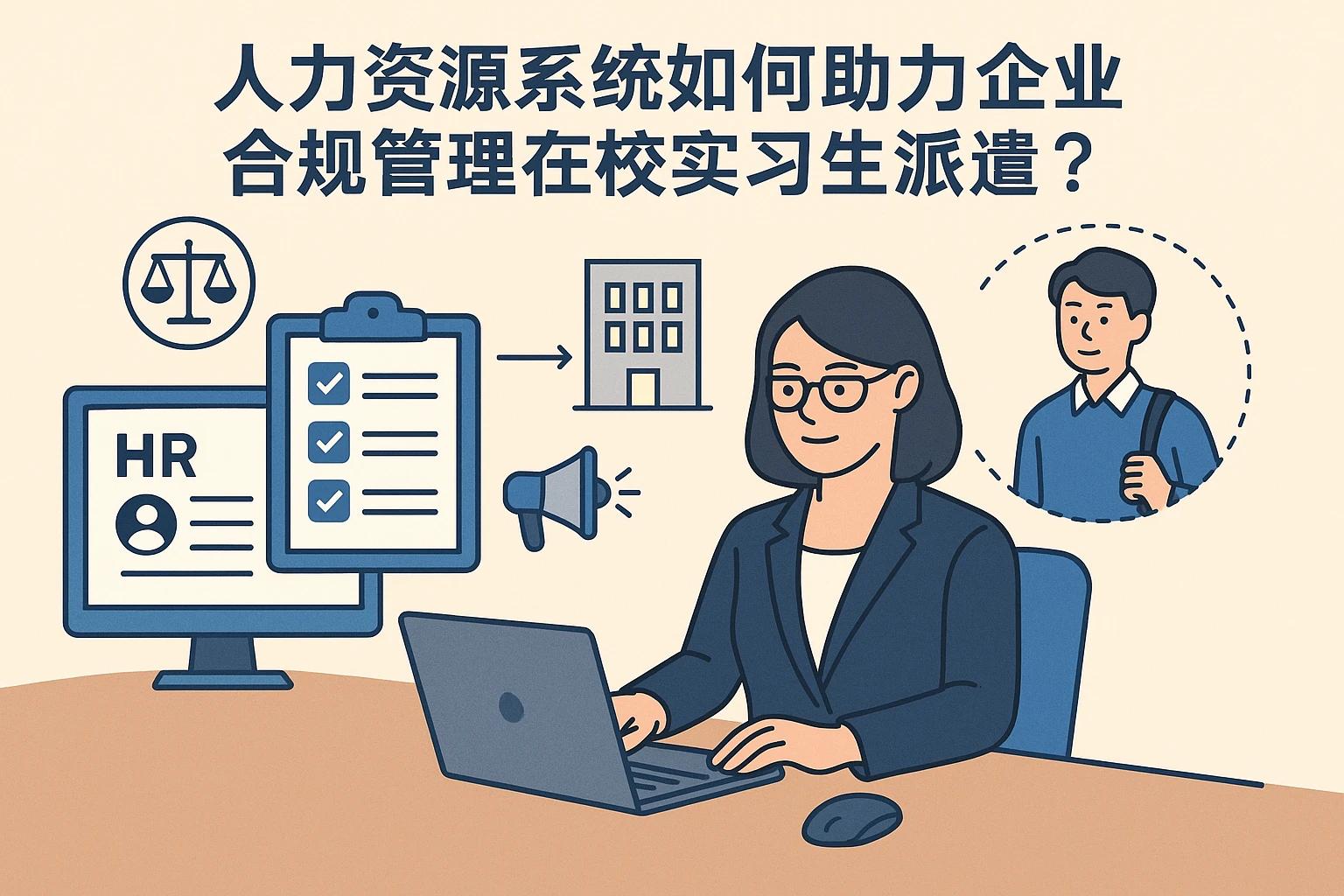 人力资源系统如何助力企业合规管理在校实习生派遣？