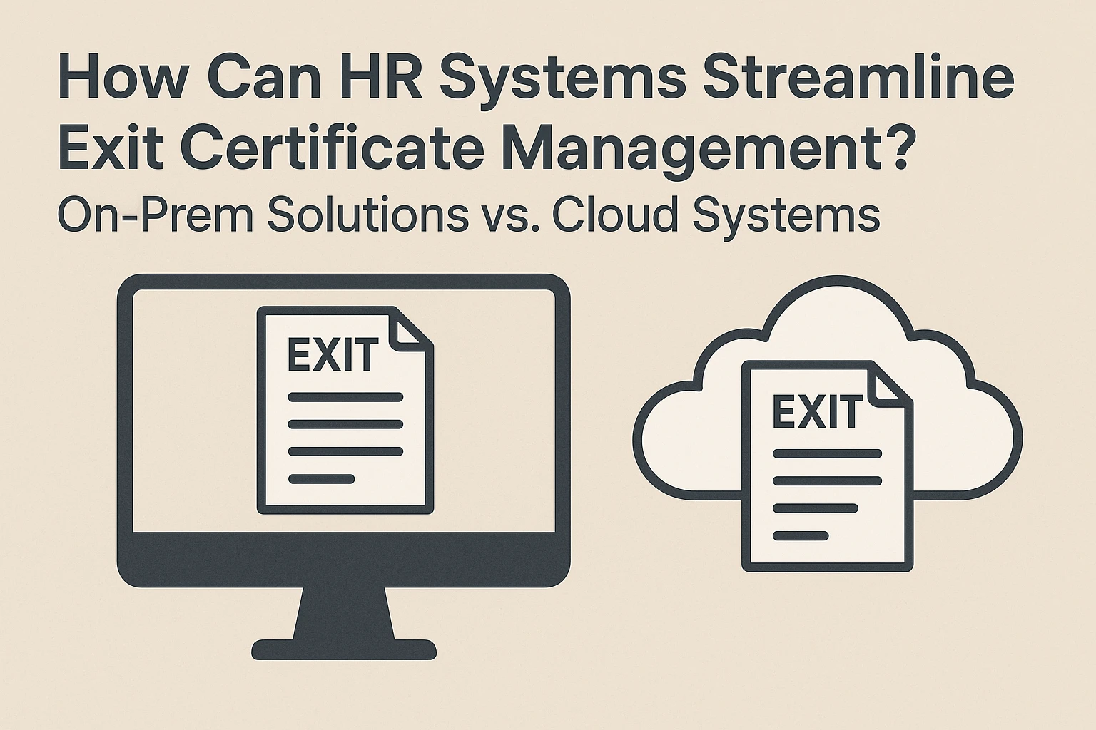 人力资源系统如何规范离职证明管理?本地部署与云系统的实践差异
