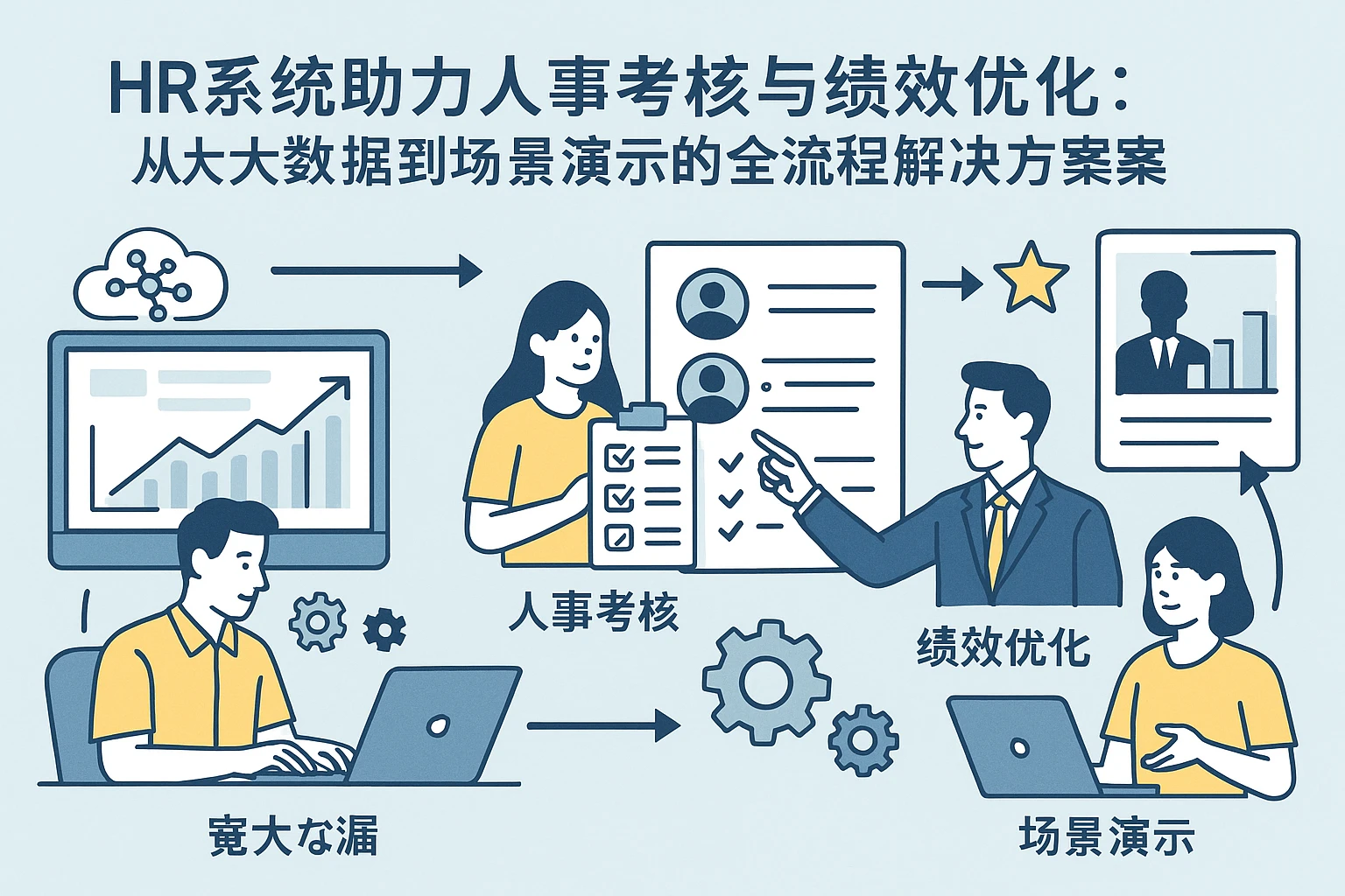 HR系统助力人事考核与绩效优化：从大数据到场景演示的全流程解决方案