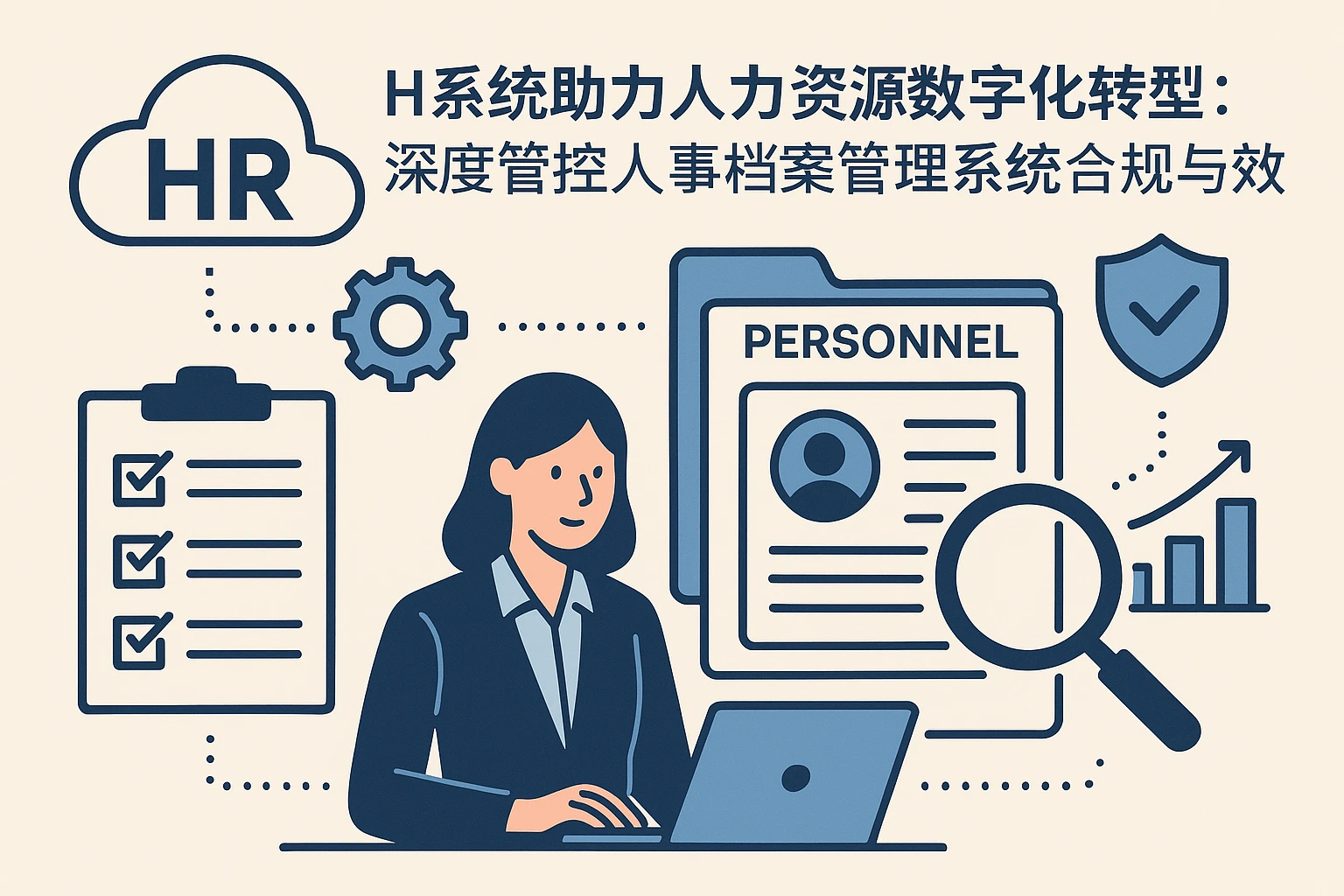 HR系统助力人力资源数字化转型：深度管控人事档案管理系统的合规与效能