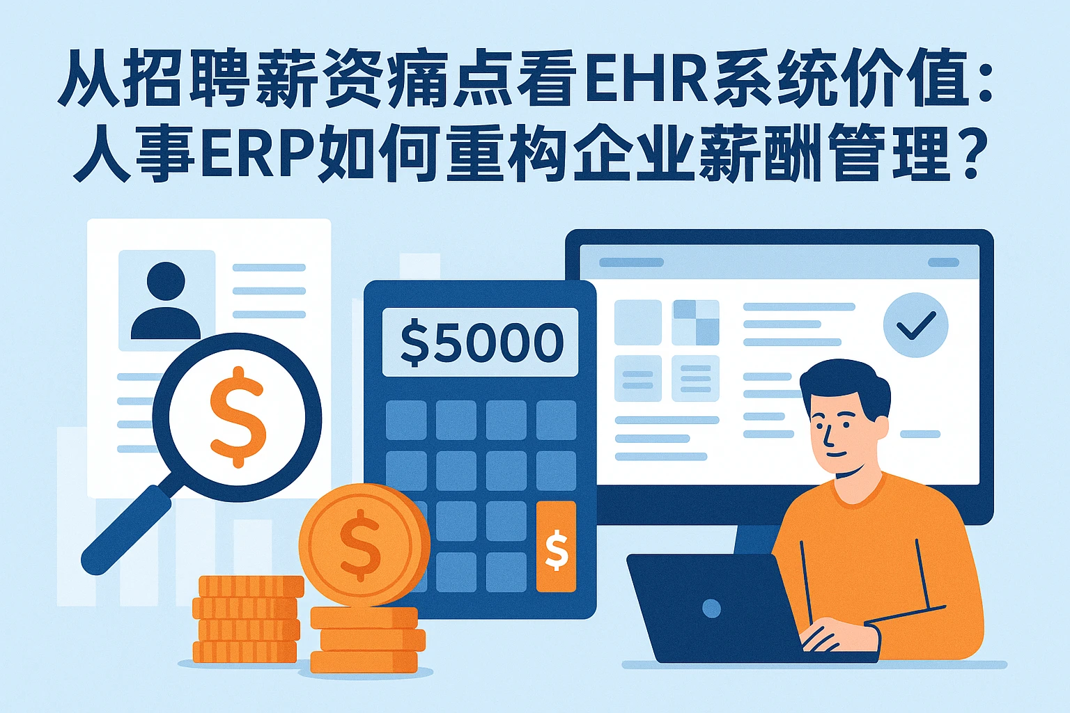 从招聘薪资痛点看EHR系统价值：人事ERP如何重构企业薪酬管理？
