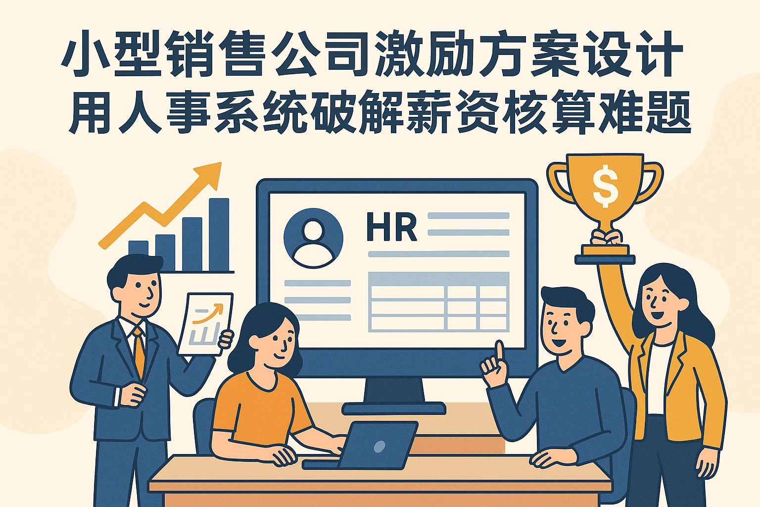 小型销售公司激励方案设计：用人事系统破解薪资核算难题