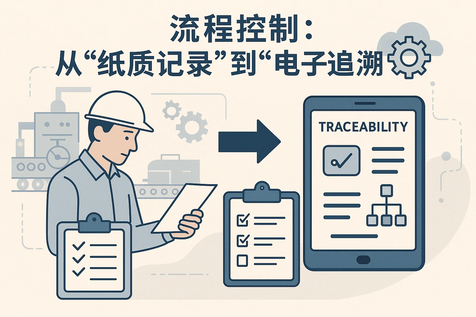 2. 流程控制：从“纸质记录”到“电子追溯”
