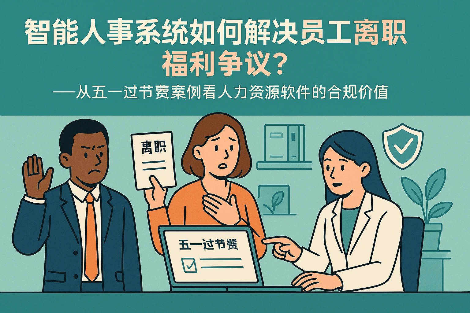智能人事系统如何解决员工离职福利争议？——从五一过节费案例看人力资源软件的合规价值
