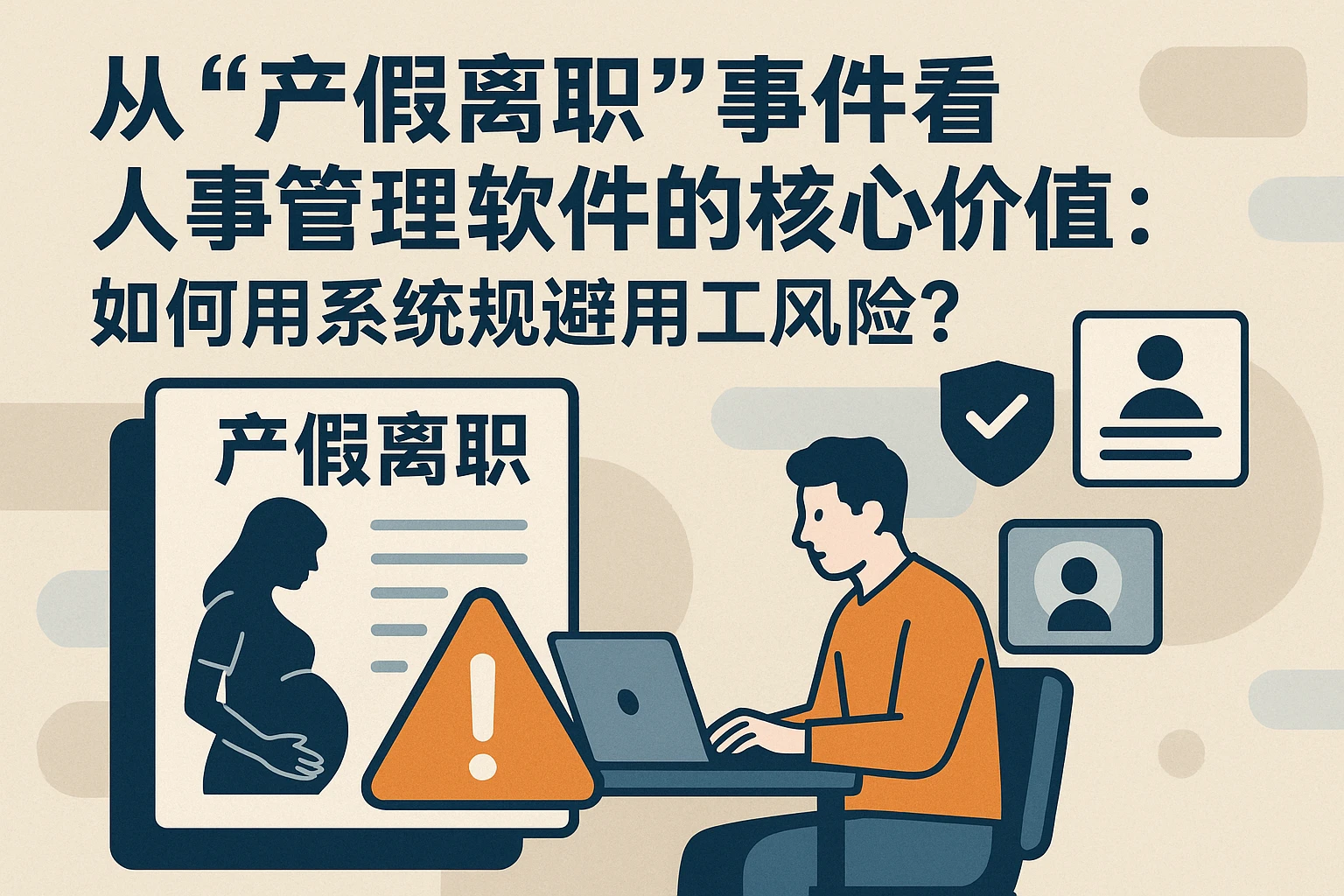 从“产假离职”事件看人事管理软件的核心价值：如何用系统规避用工风险？