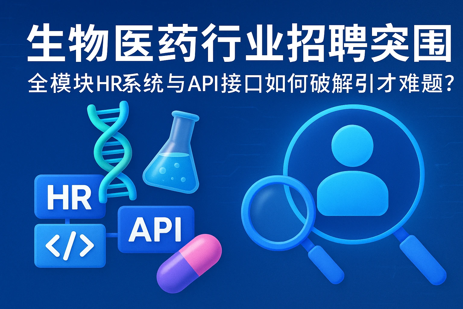 生物医药行业招聘突围：全模块HR系统与API接口如何破解引才难题？