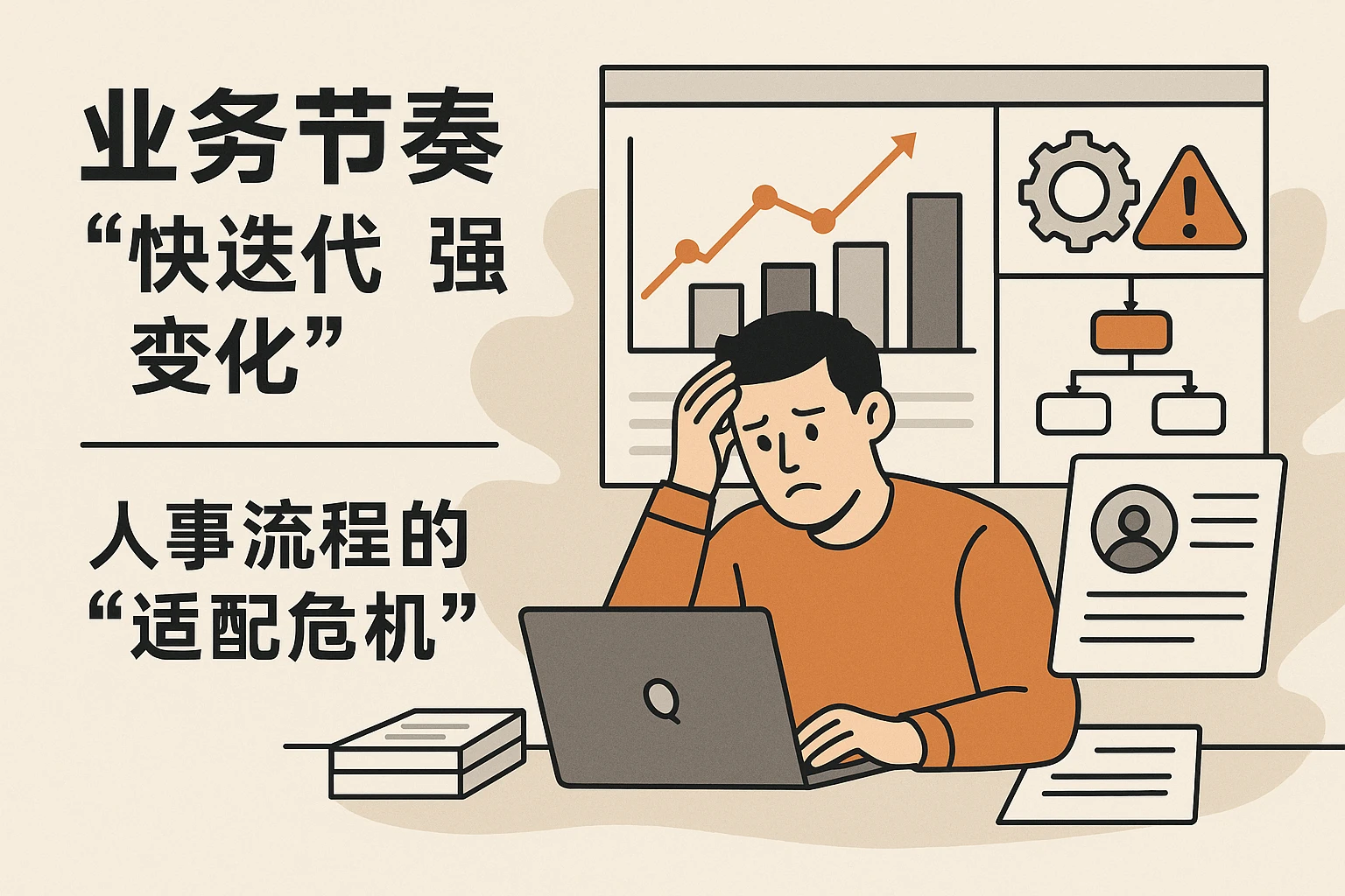 2. 业务节奏“快迭代、强变化”：人事流程的“适配危机”