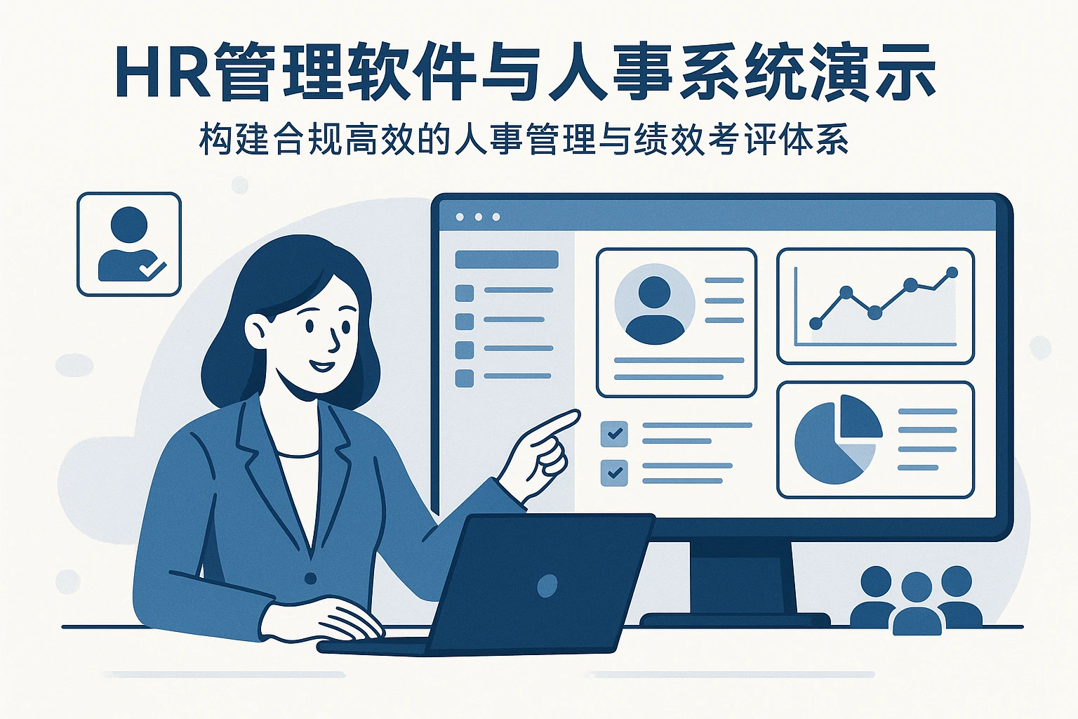 HR管理软件与人事系统演示：构建合规高效的人事管理与绩效考评体系