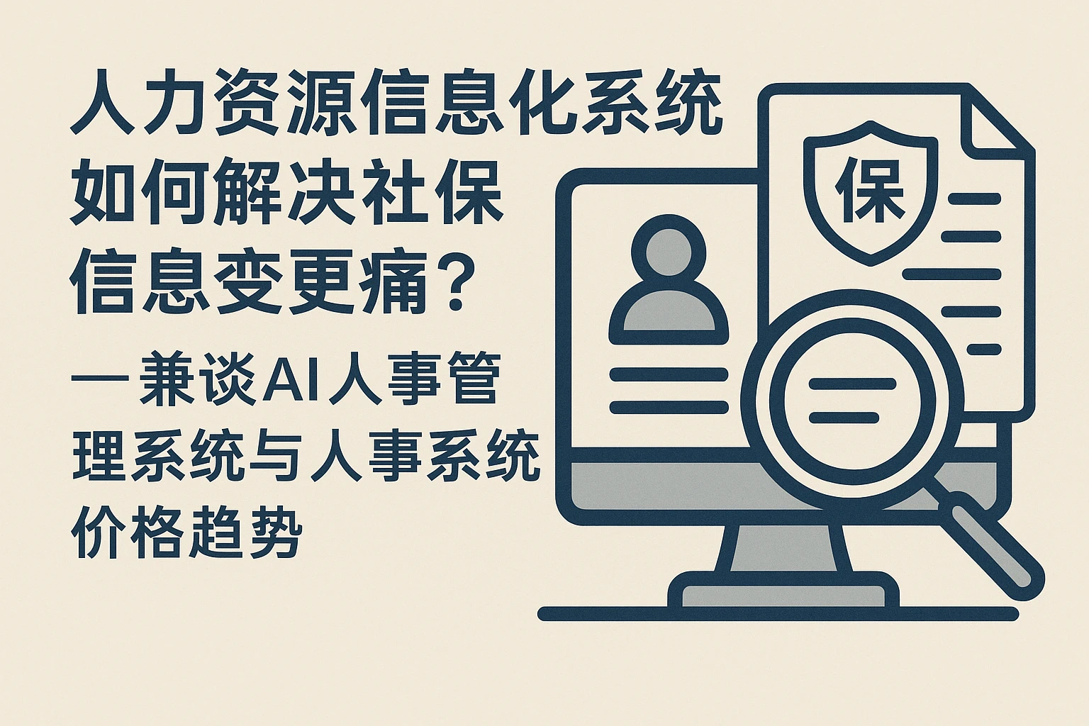 人力资源信息化系统如何解决社保信息变更痛点？——兼谈AI人事管理系统与人事系统价格趋势
