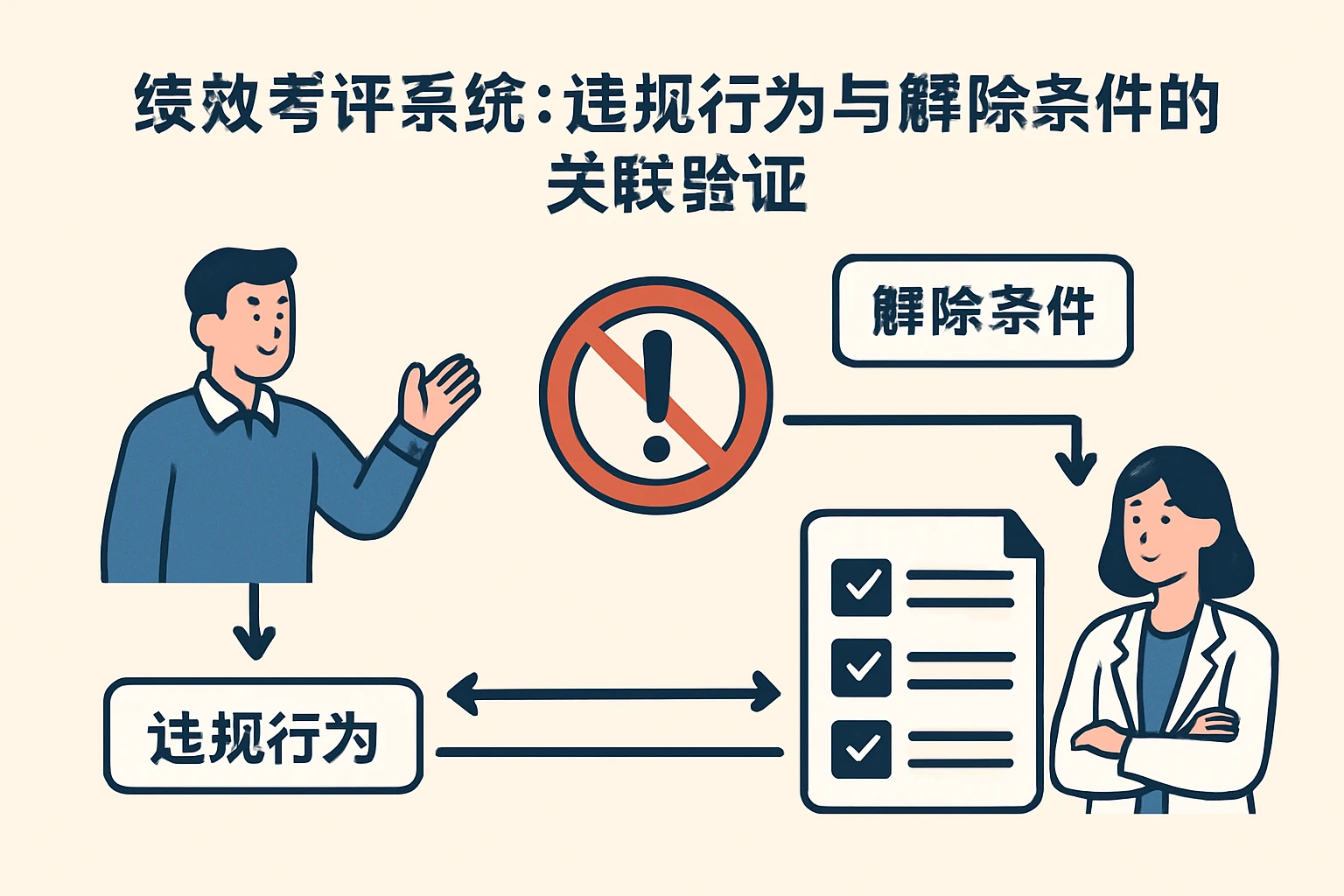 2. 绩效考评系统：违规行为与解除条件的关联验证