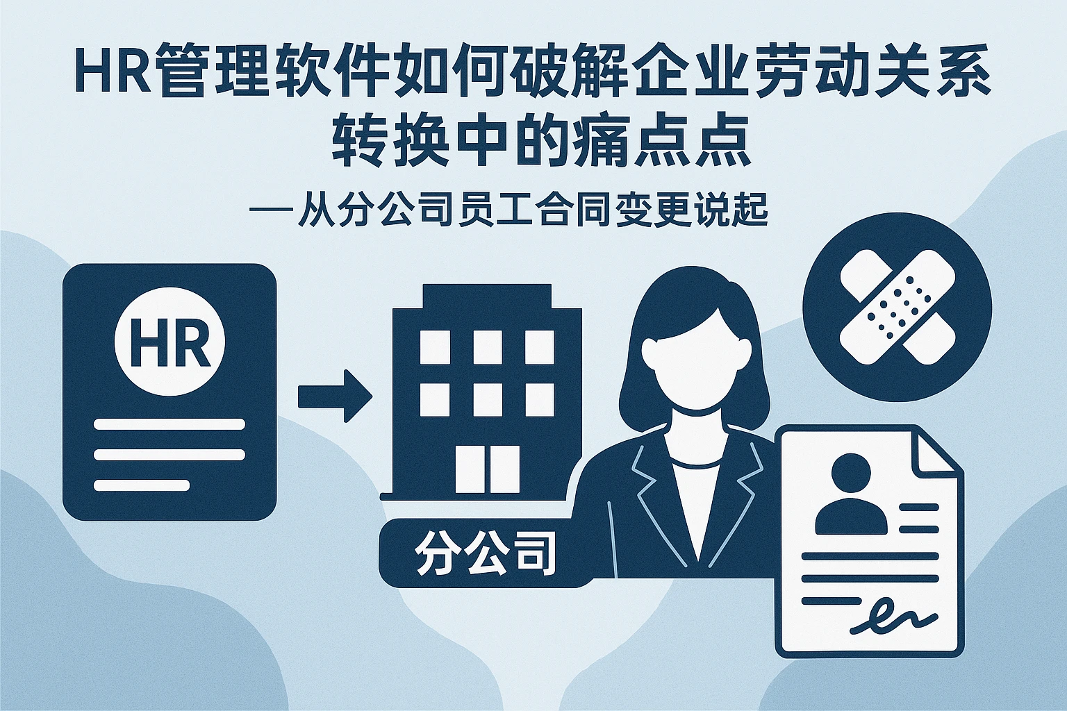 HR管理软件如何破解企业劳动关系转换中的痛点——从分公司员工合同变更说起