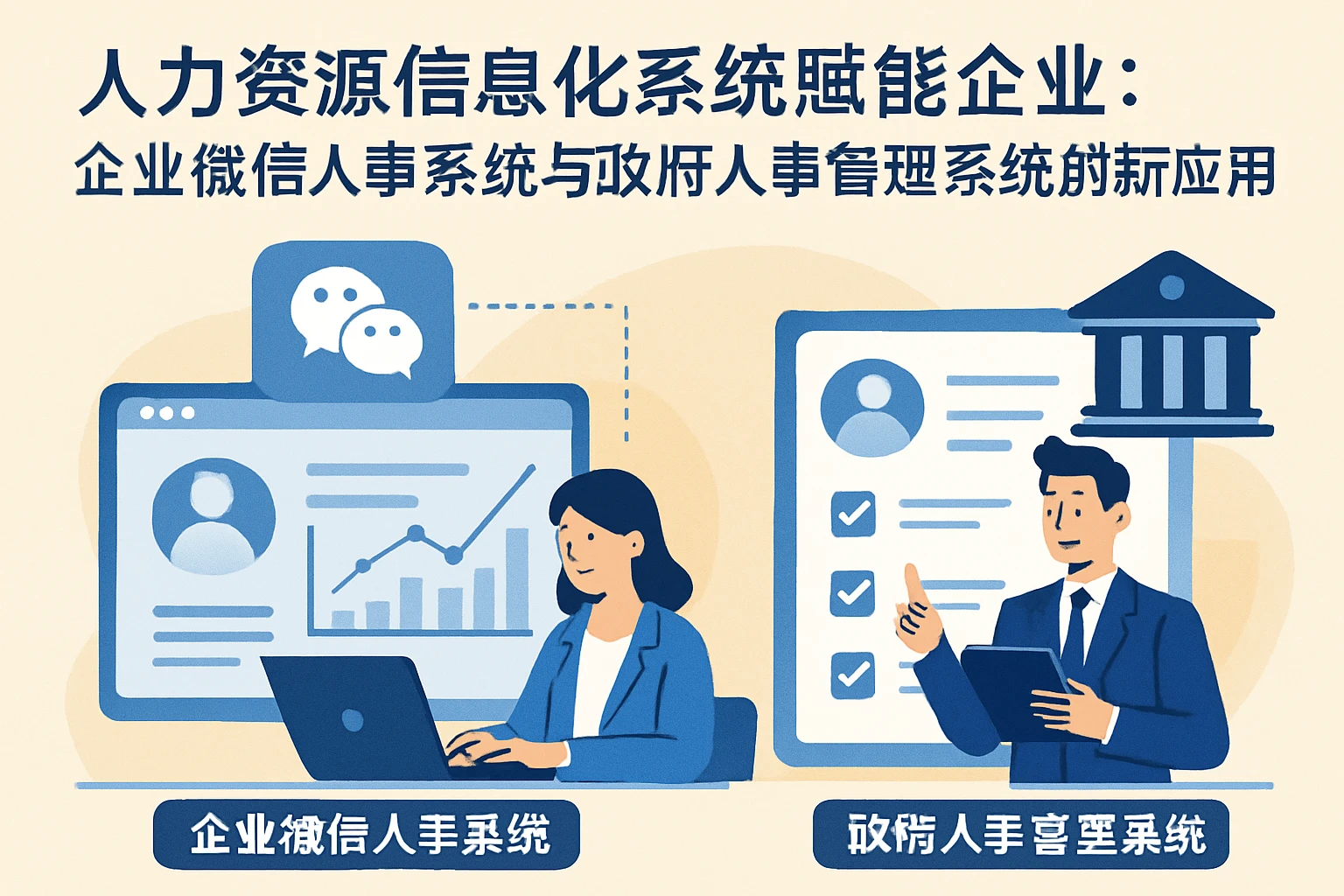 人力资源信息化系统赋能企业：企业微信人事系统与政府人事管理系统的创新应用