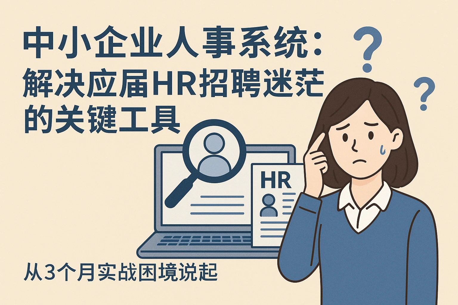 中小企业人事系统：解决应届HR招聘迷茫的关键工具——从3个月实战困境说起