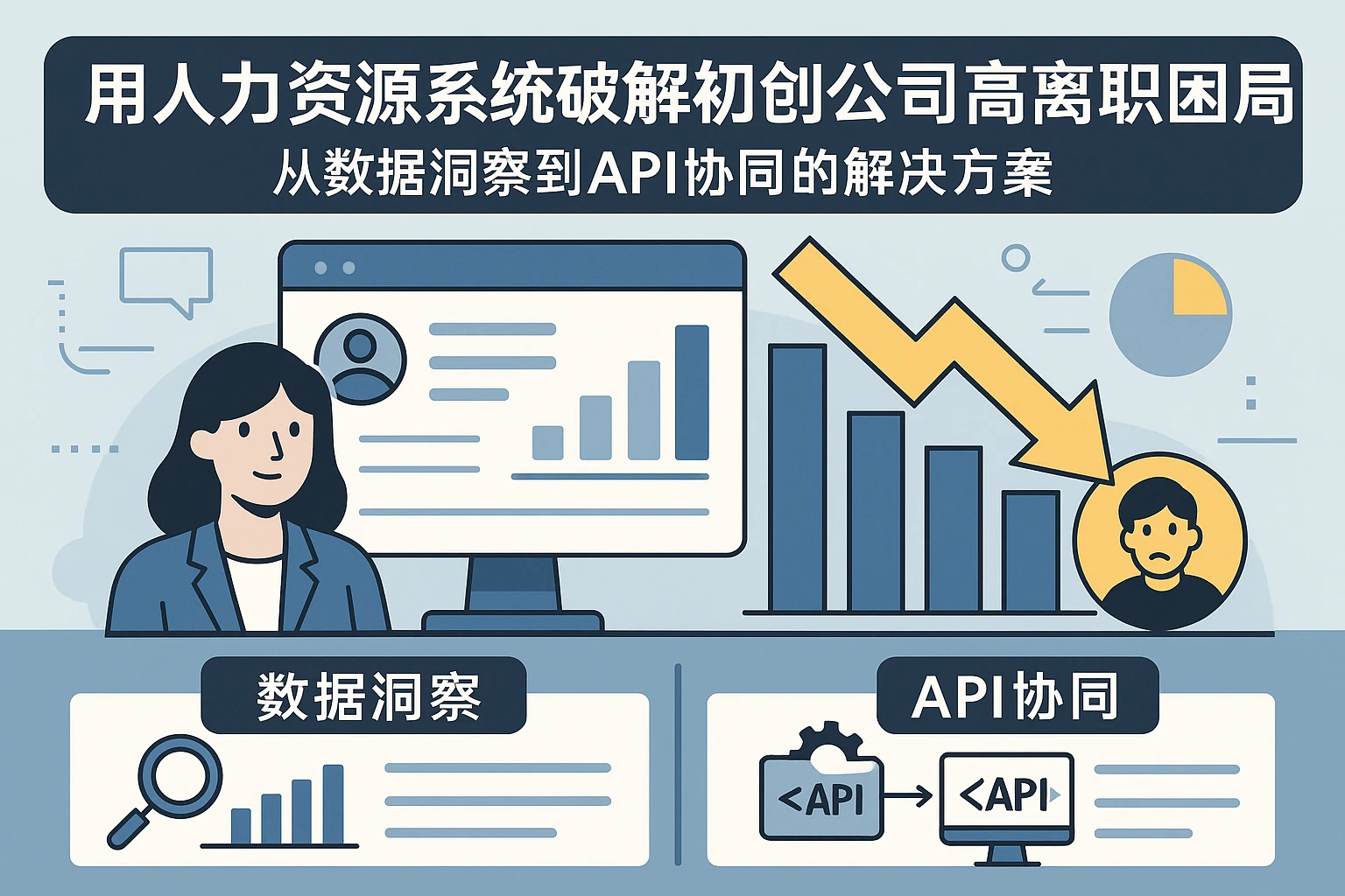 用人力资源系统破解初创公司高离职率困局：从数据洞察到API协同的解决方案