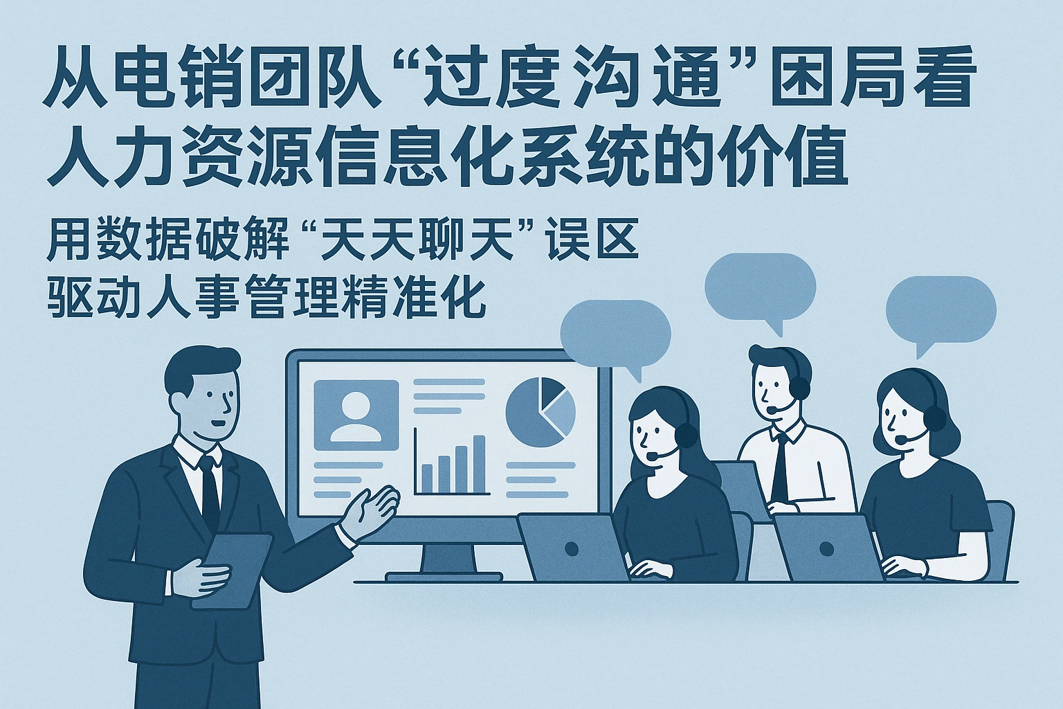 从电销团队“过度沟通”困局看人力资源信息化系统的价值——用数据破解“天天聊天”误区，驱动人事管理精准化