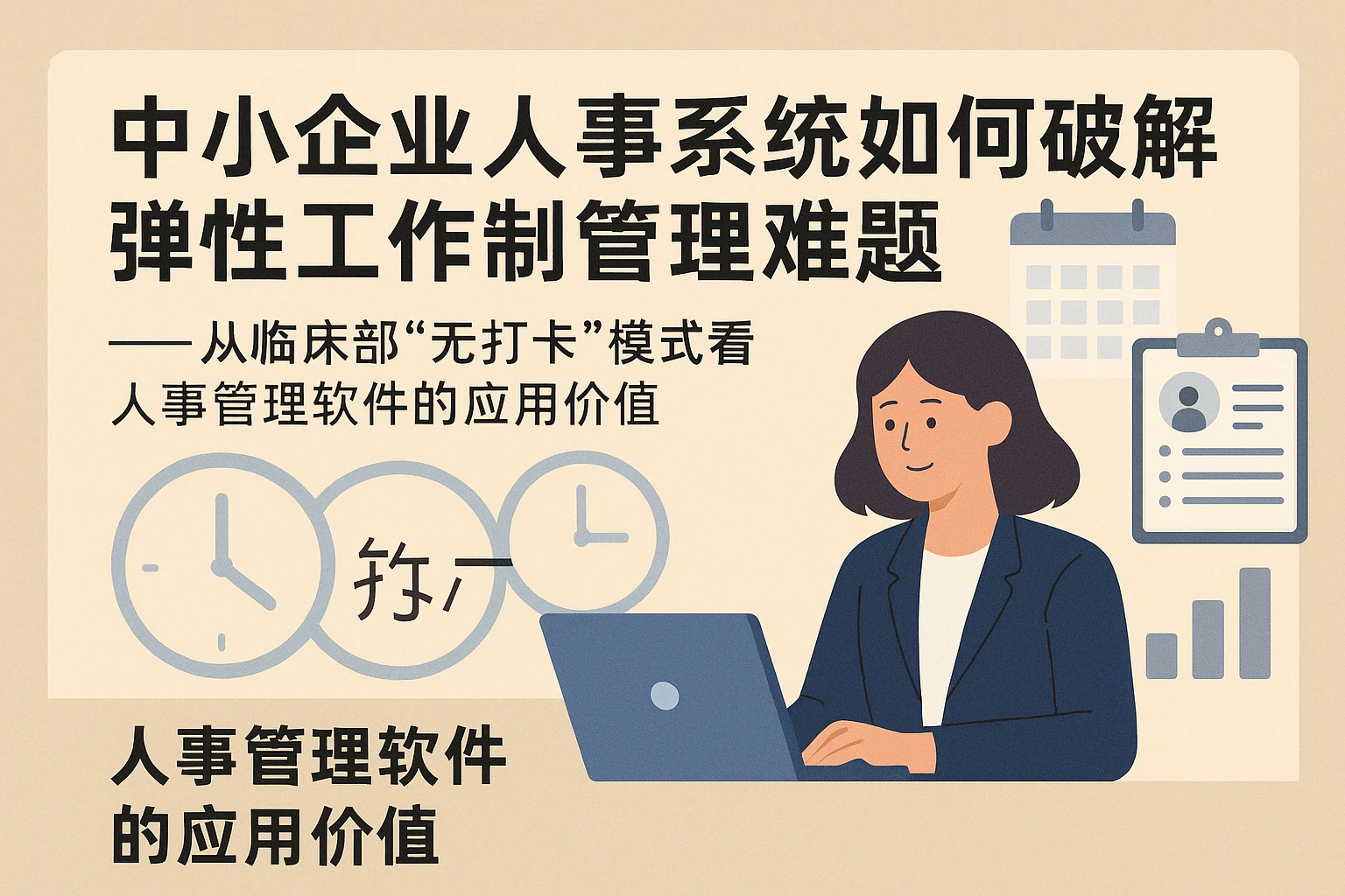 中小企业人事系统如何破解弹性工作制管理难题——从临床部“无打卡”模式看人事管理软件的应用价值