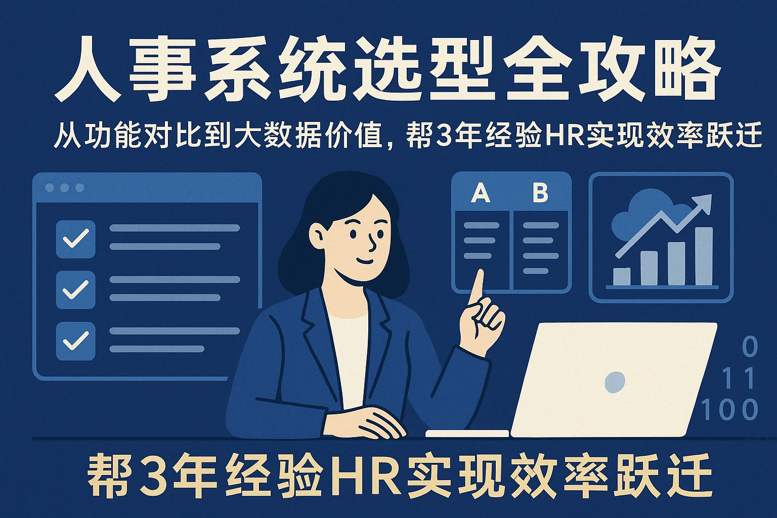 人事系统选型全攻略：从功能对比到大数据价值，帮3年经验HR实现效率跃迁