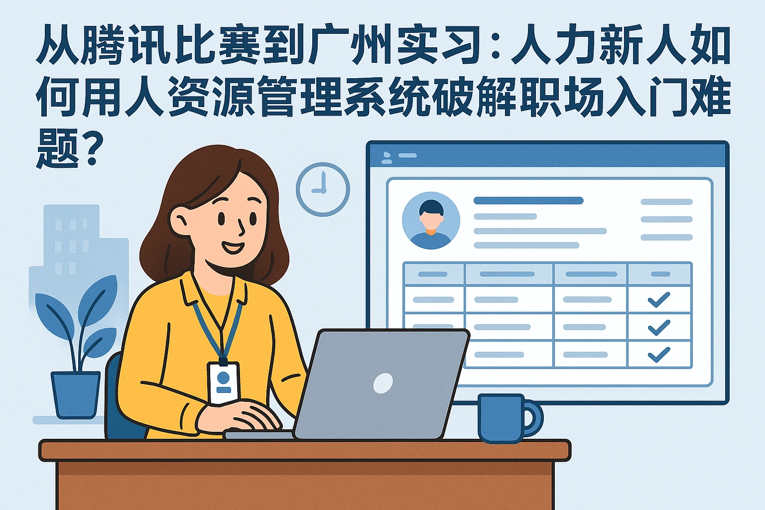 从腾讯比赛到广州实习：人力新人如何用人力资源管理系统破解职场入门难题？