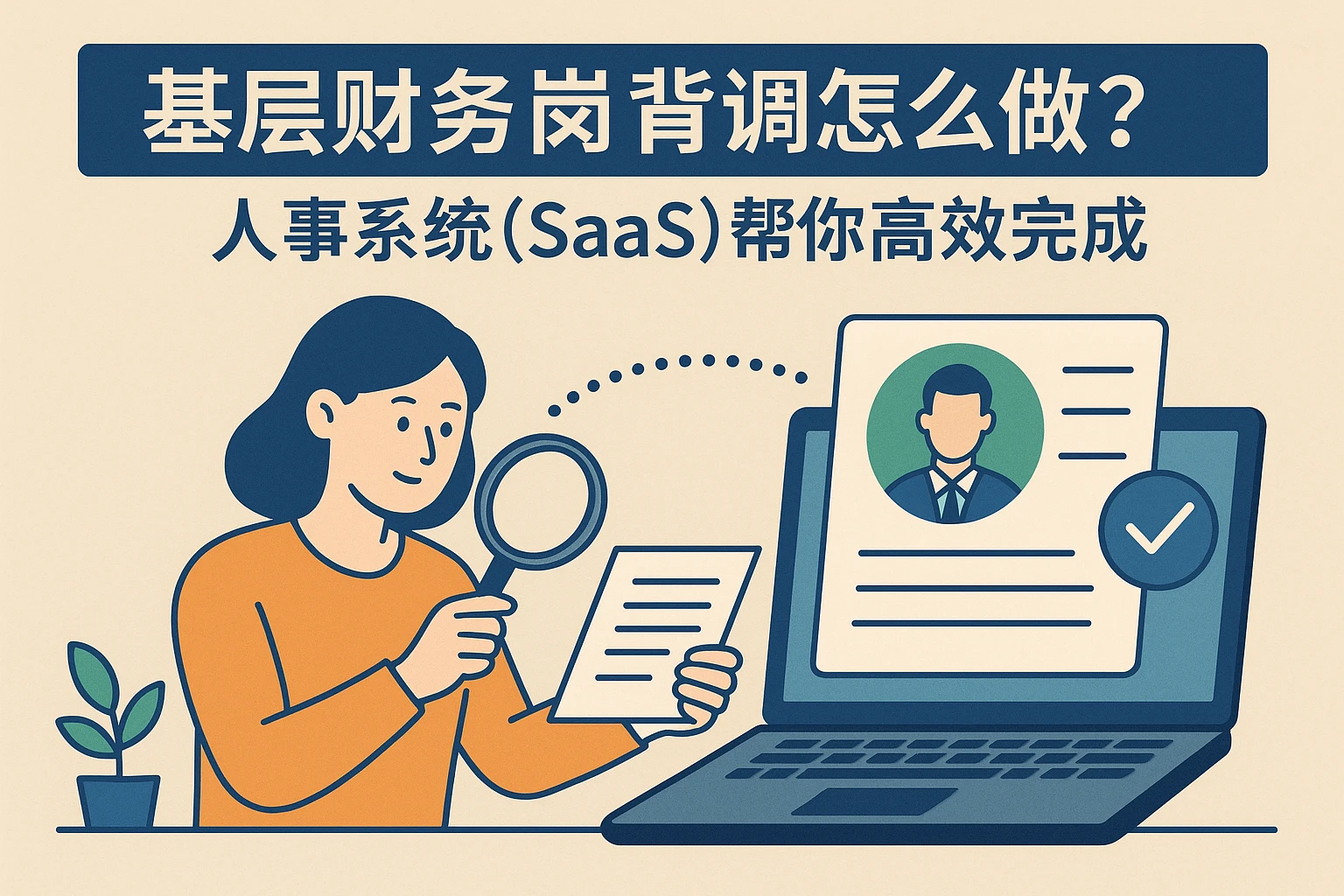 基层财务岗背调怎么做？人事系统（SaaS）帮你高效完成
