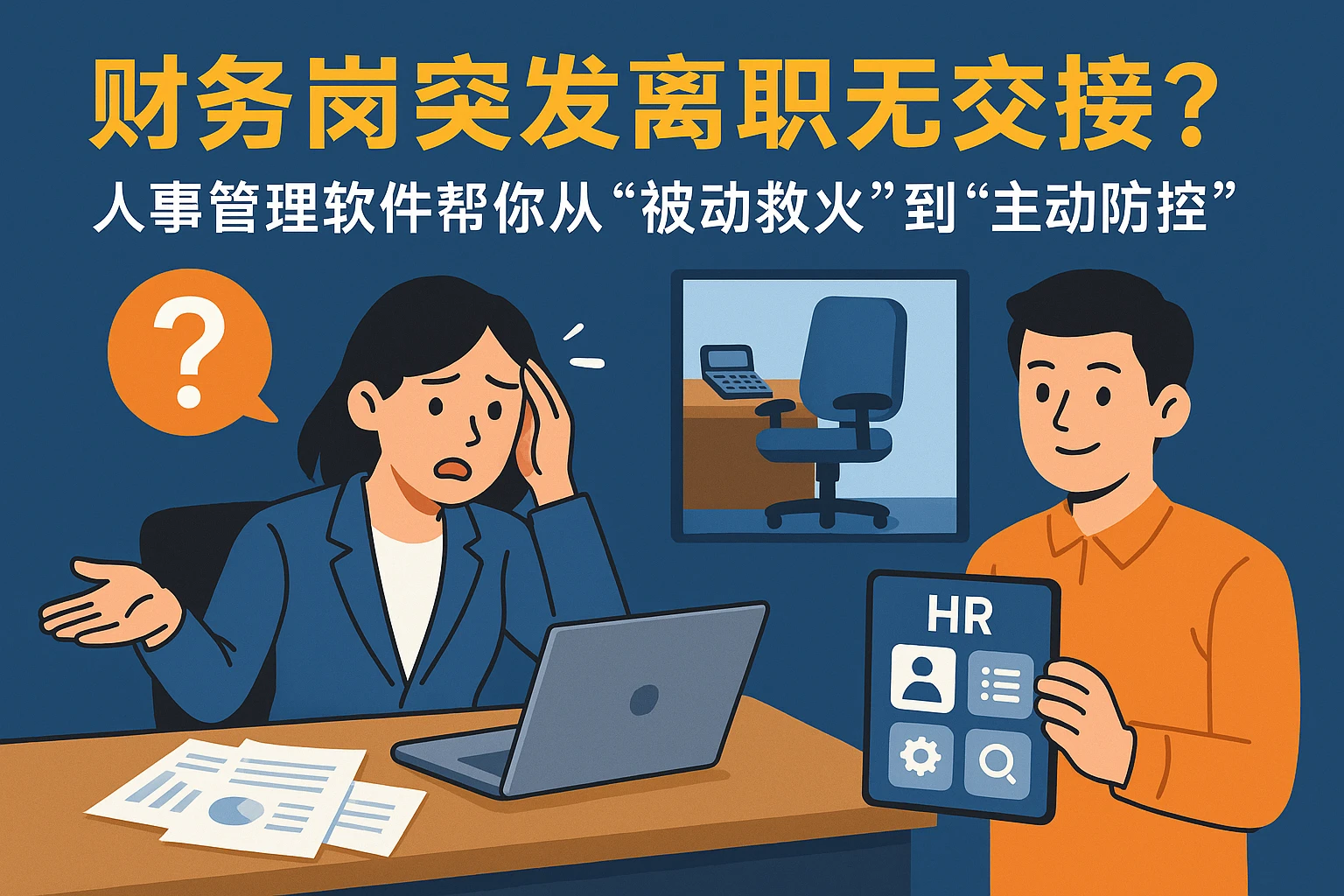 财务岗突发离职无交接？人事管理软件帮你从“被动救火”到“主动防控”