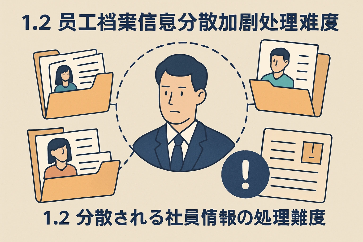 1.2 员工档案信息分散加剧处理难度