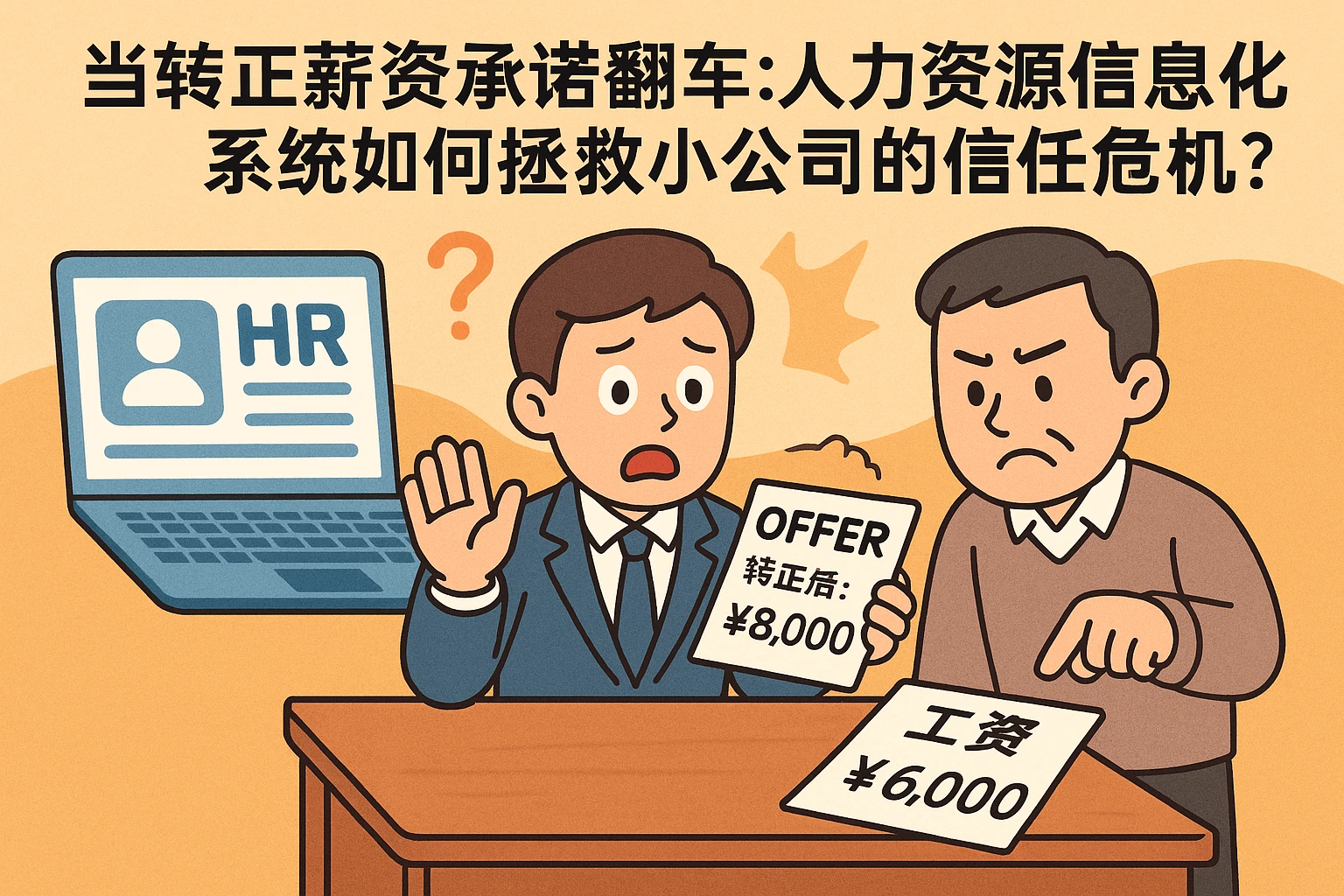 当转正薪资承诺翻车：人力资源信息化系统如何拯救小公司的信任危机？