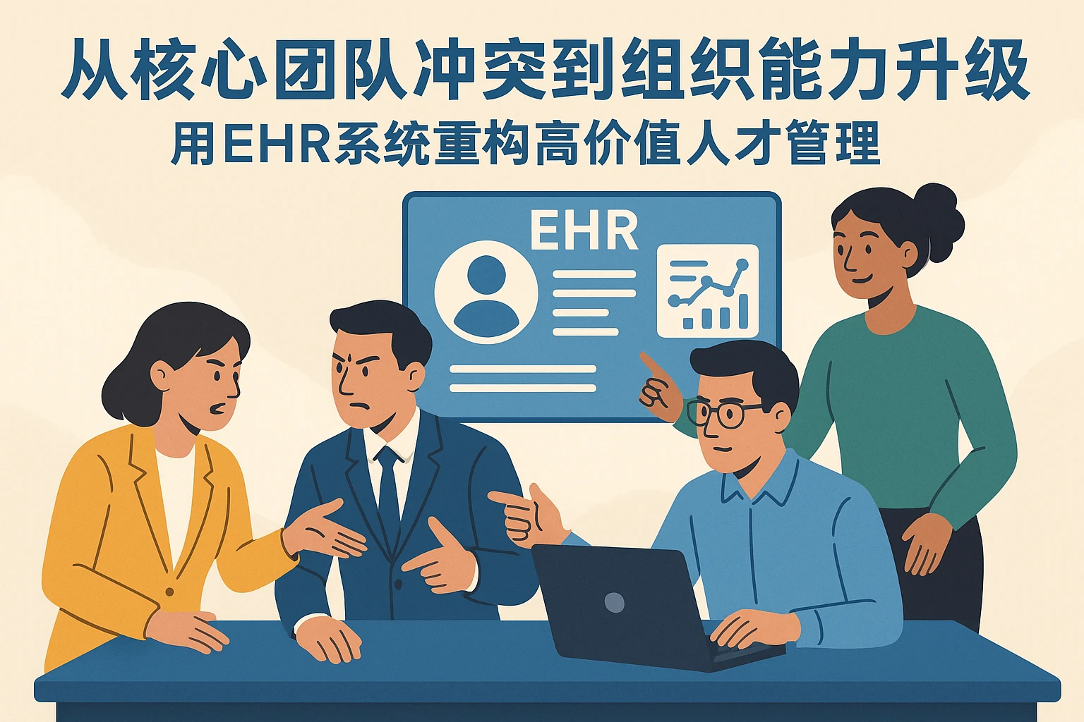 从核心团队冲突到组织能力升级：用EHR系统重构高价值人才管理