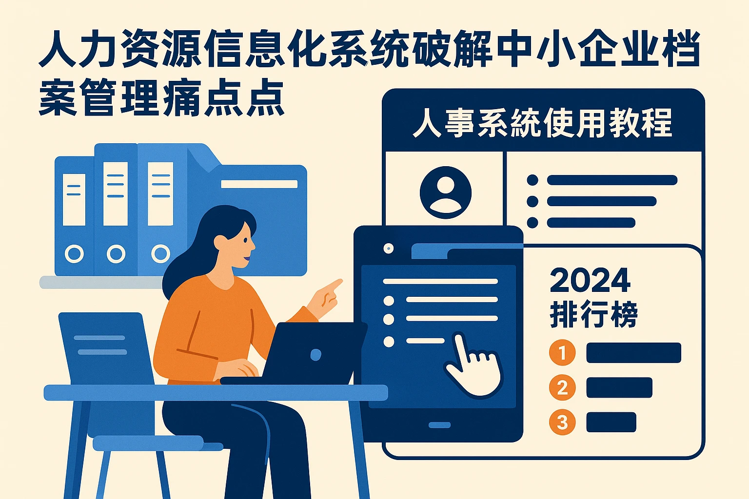 人力资源信息化系统破解中小企业档案管理痛点：人事系统使用教程与2024排行榜