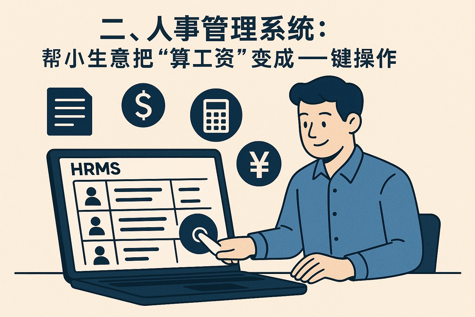 二、人事管理系统：帮小生意把“算工资”变成一键操作